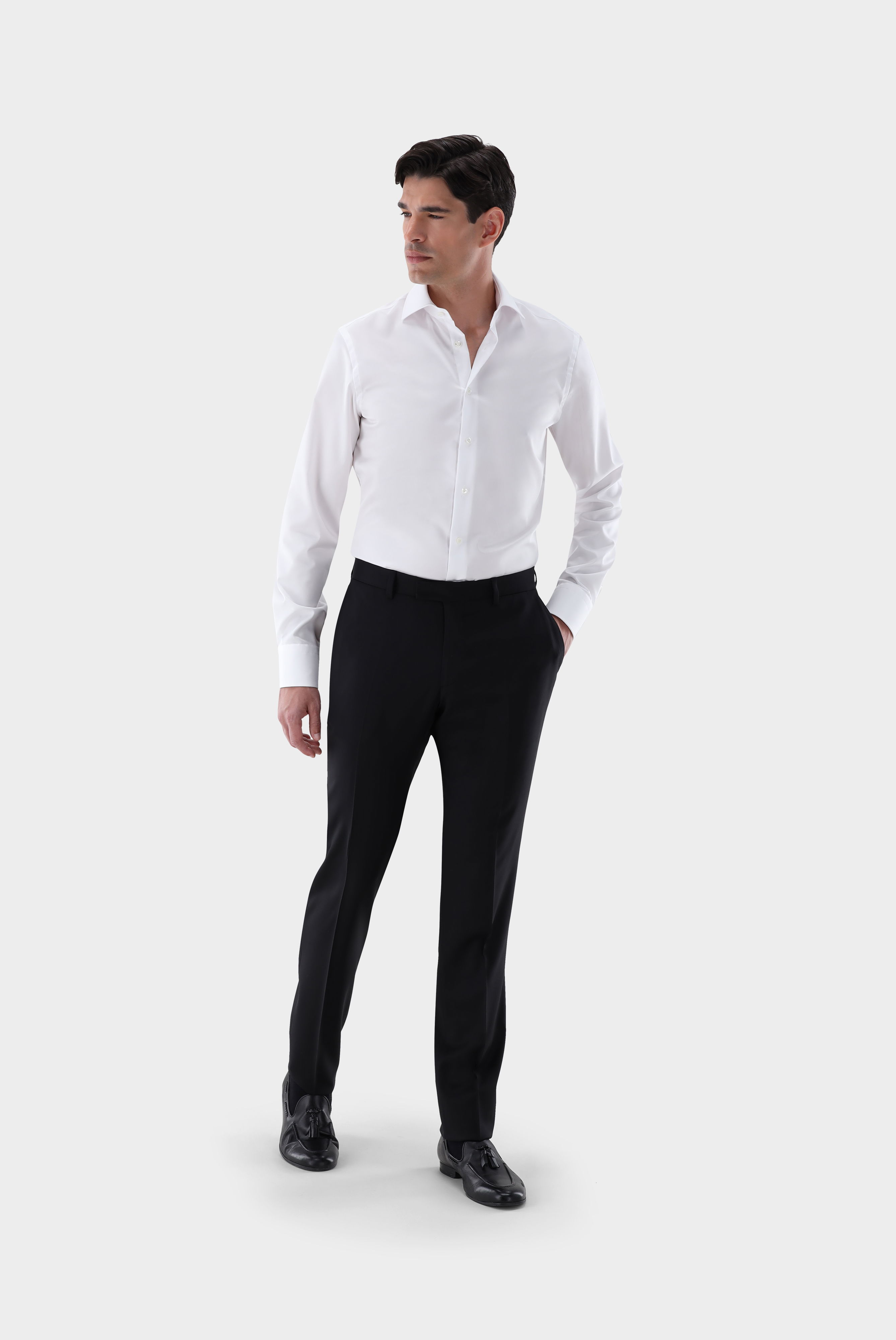 Bügelfreies Twill Hemd Slim Fit günstig online kaufen