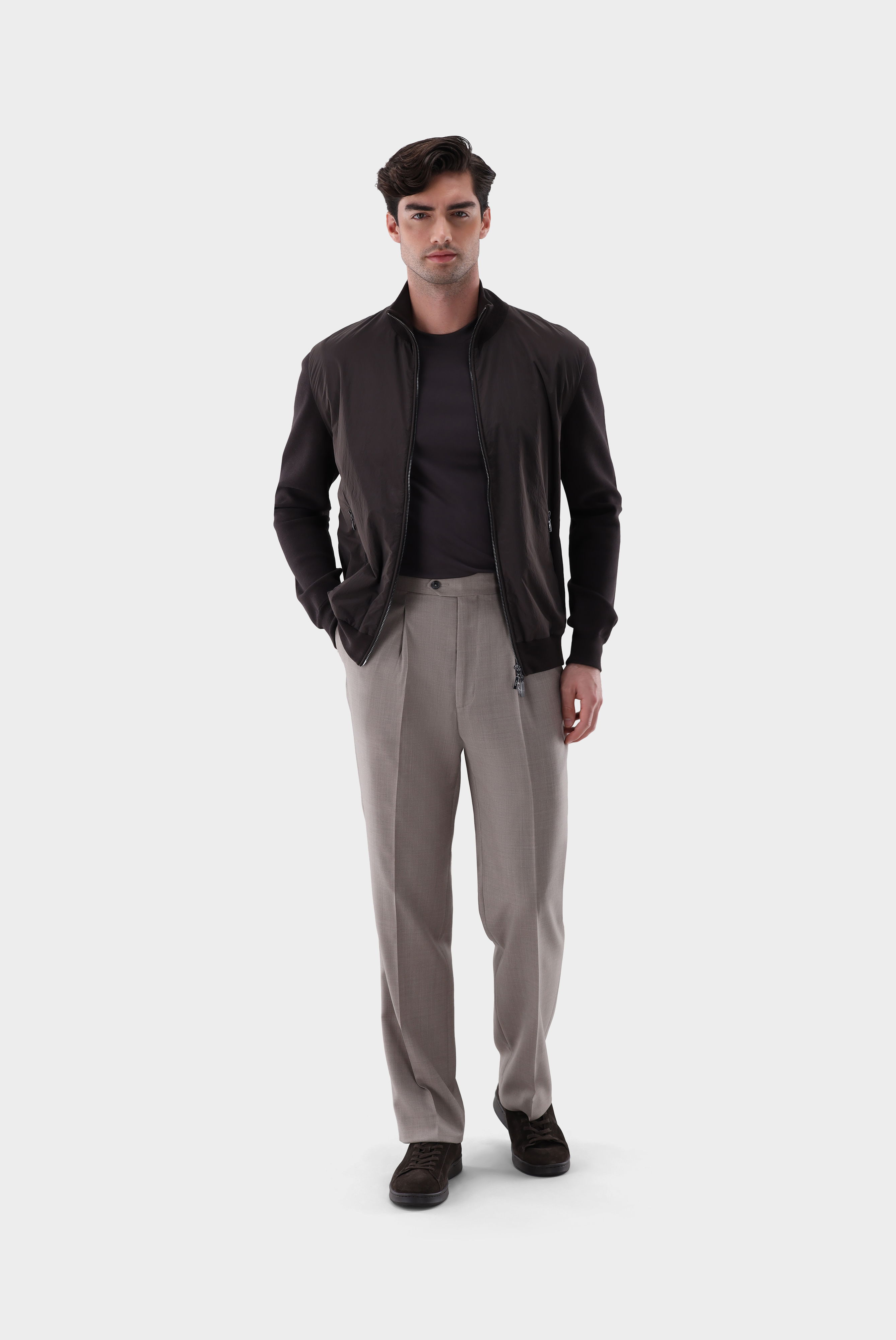 Hybrid-Strickjacke mit Baumwolle günstig online kaufen