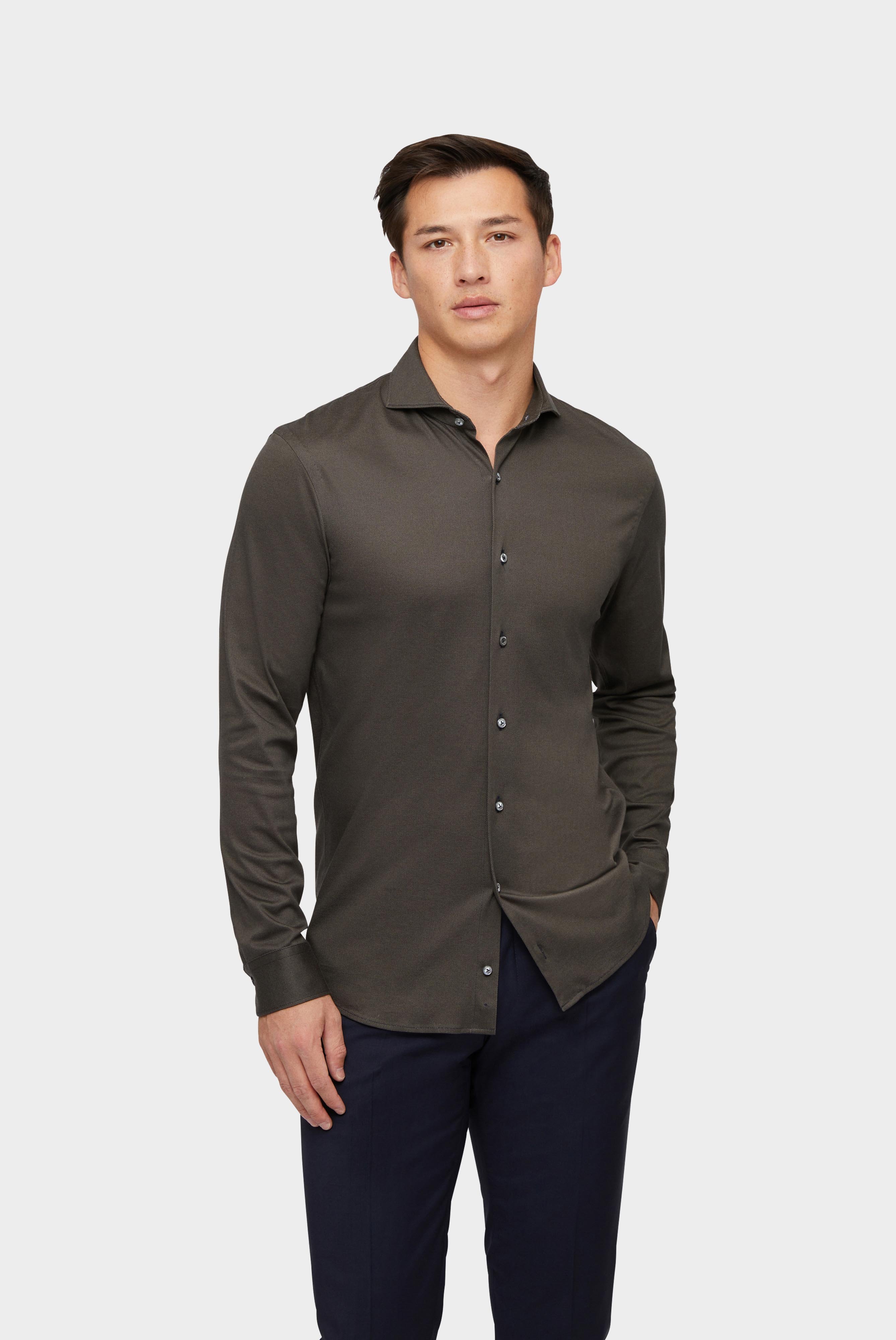 Casual Hemden+Jersey Hemd mit Twill Druck Tailor Fit+20.1683.UC.187749.970.L