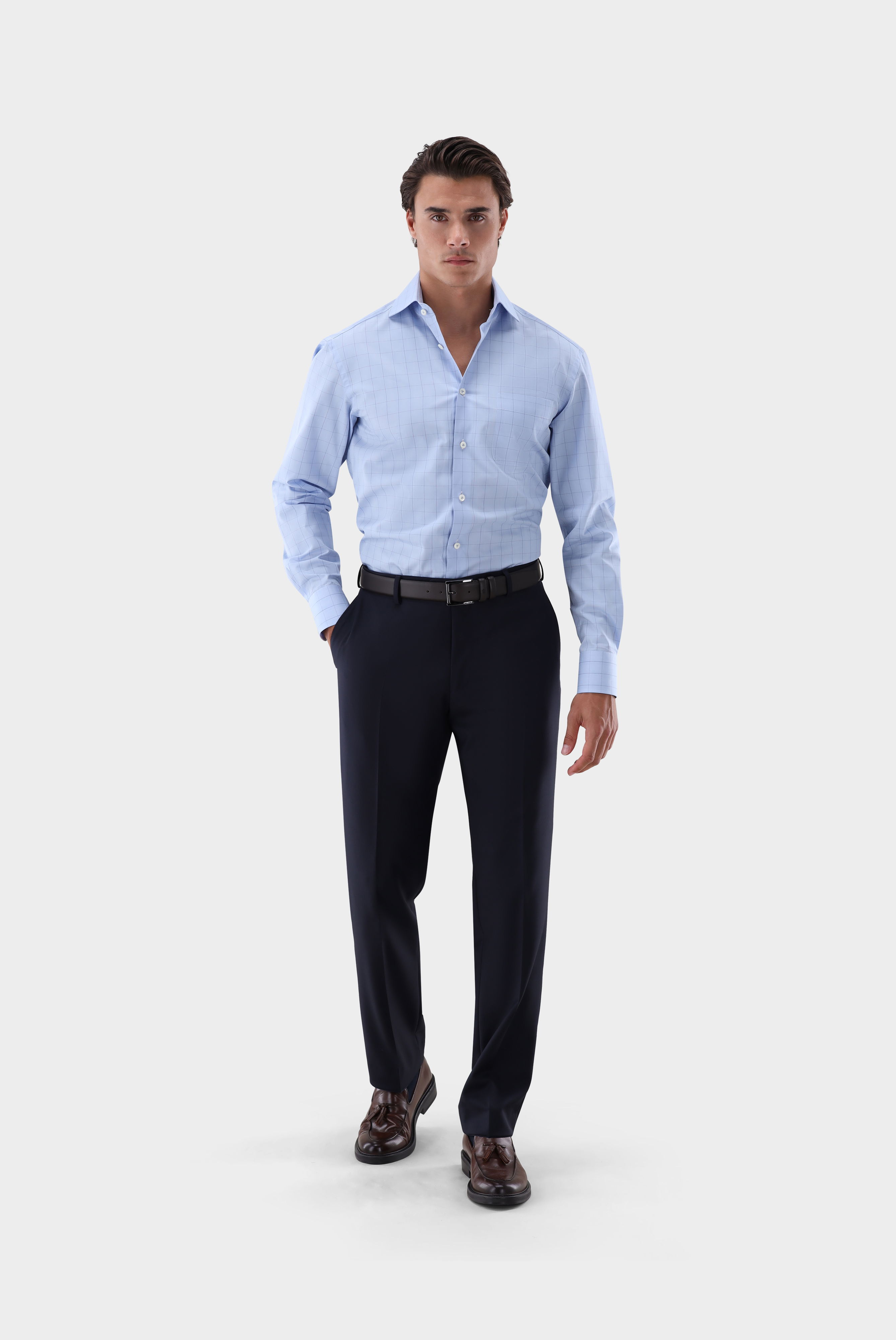 Businesshemd Kariert Comfort Fit günstig online kaufen