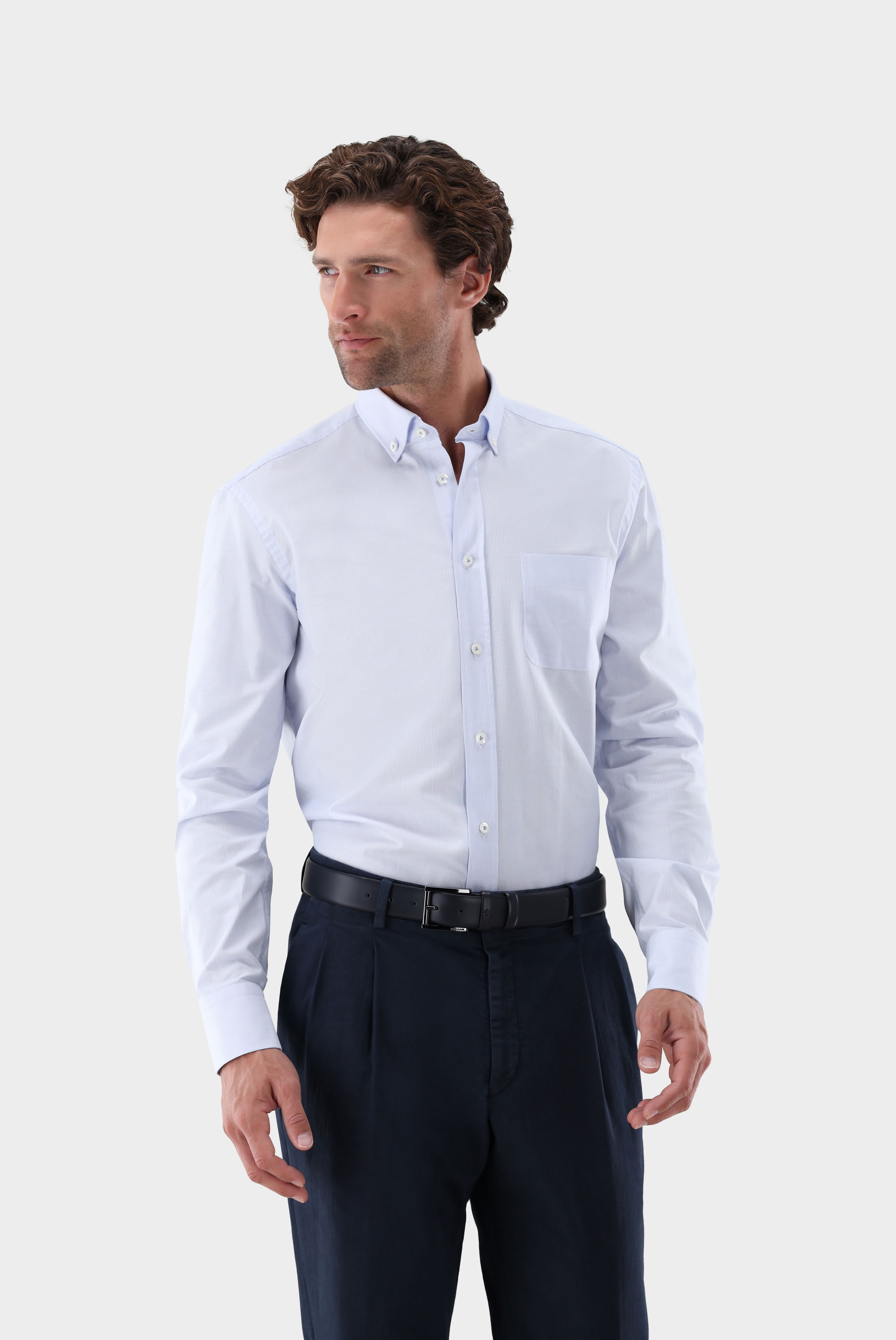 Oxfordhemd mit Nadelstreifen Comfort Fit