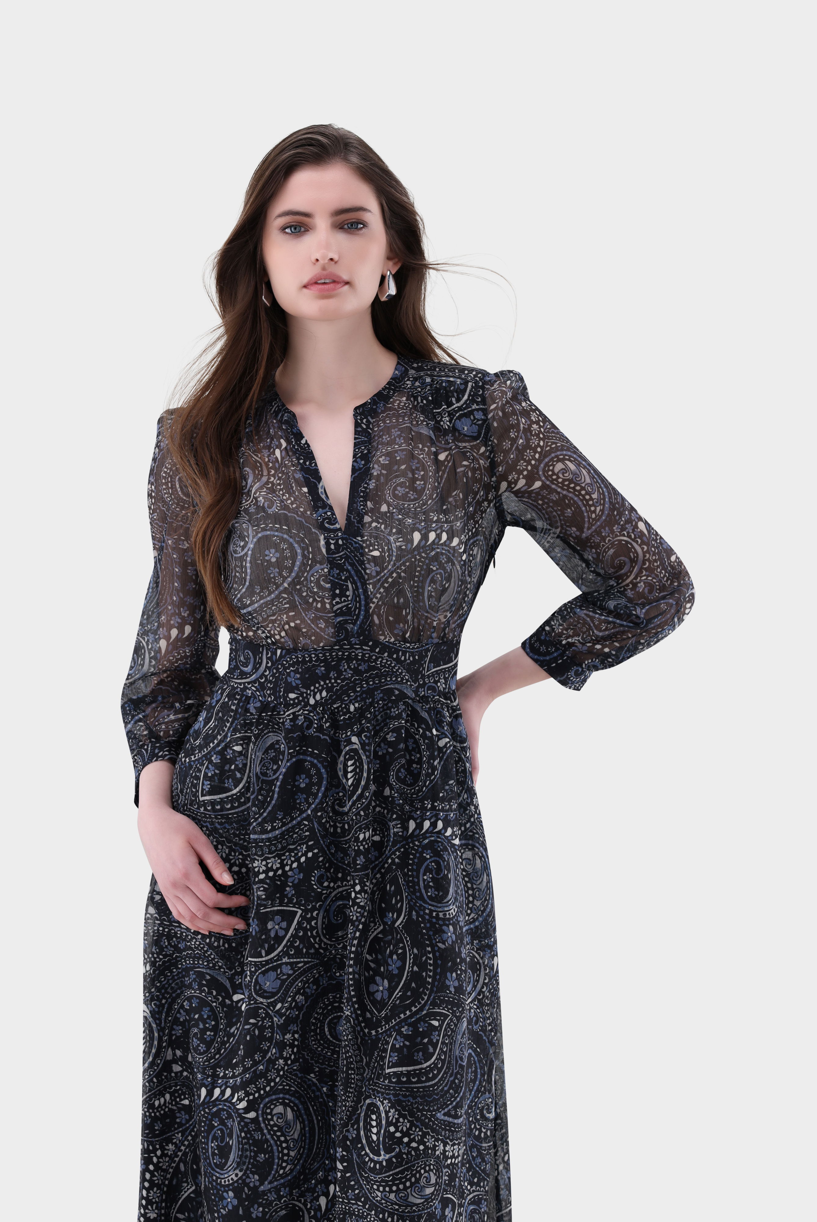 Maxikleid mit Paisley-Print