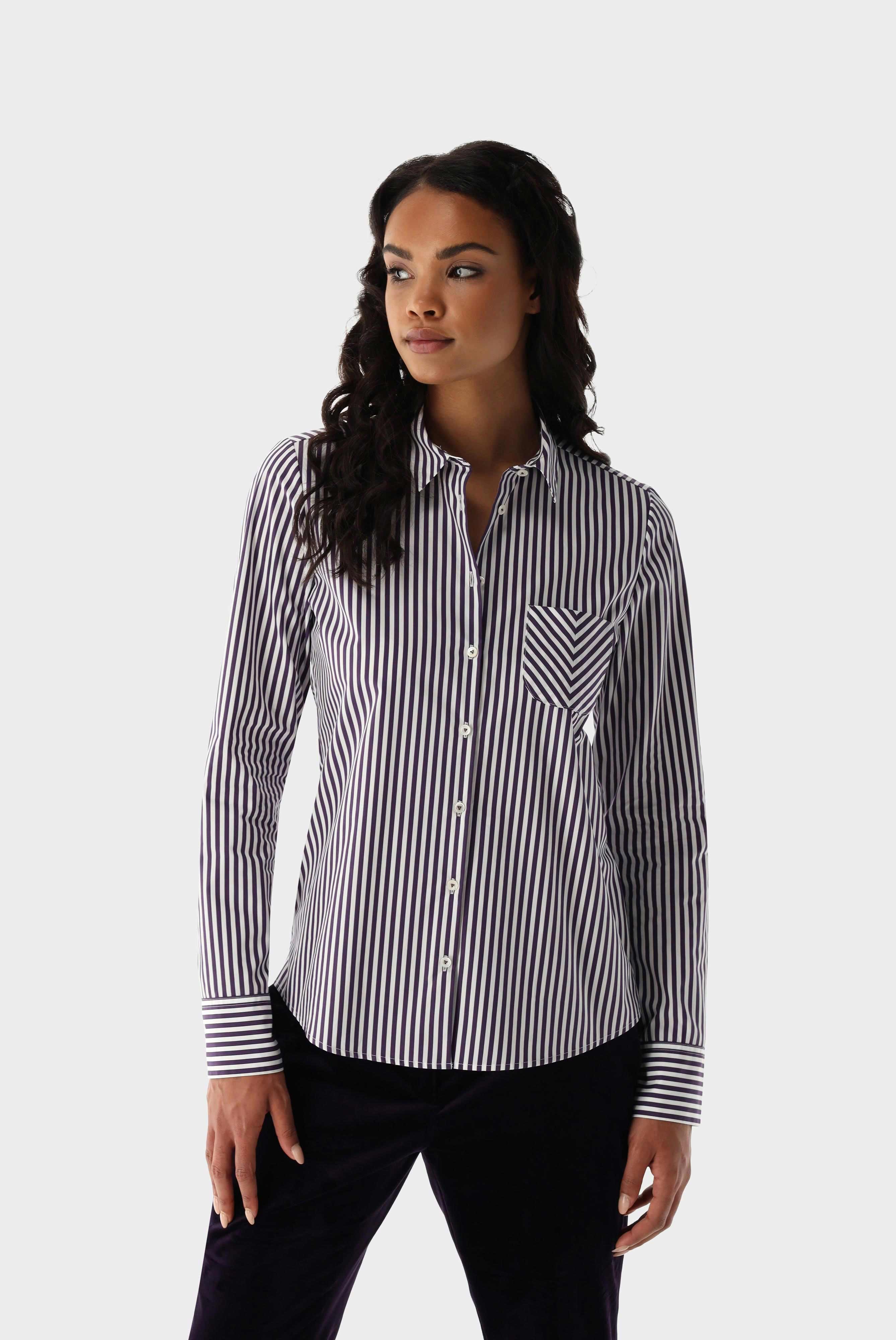 Fitted Poplin Shirt Blouse
