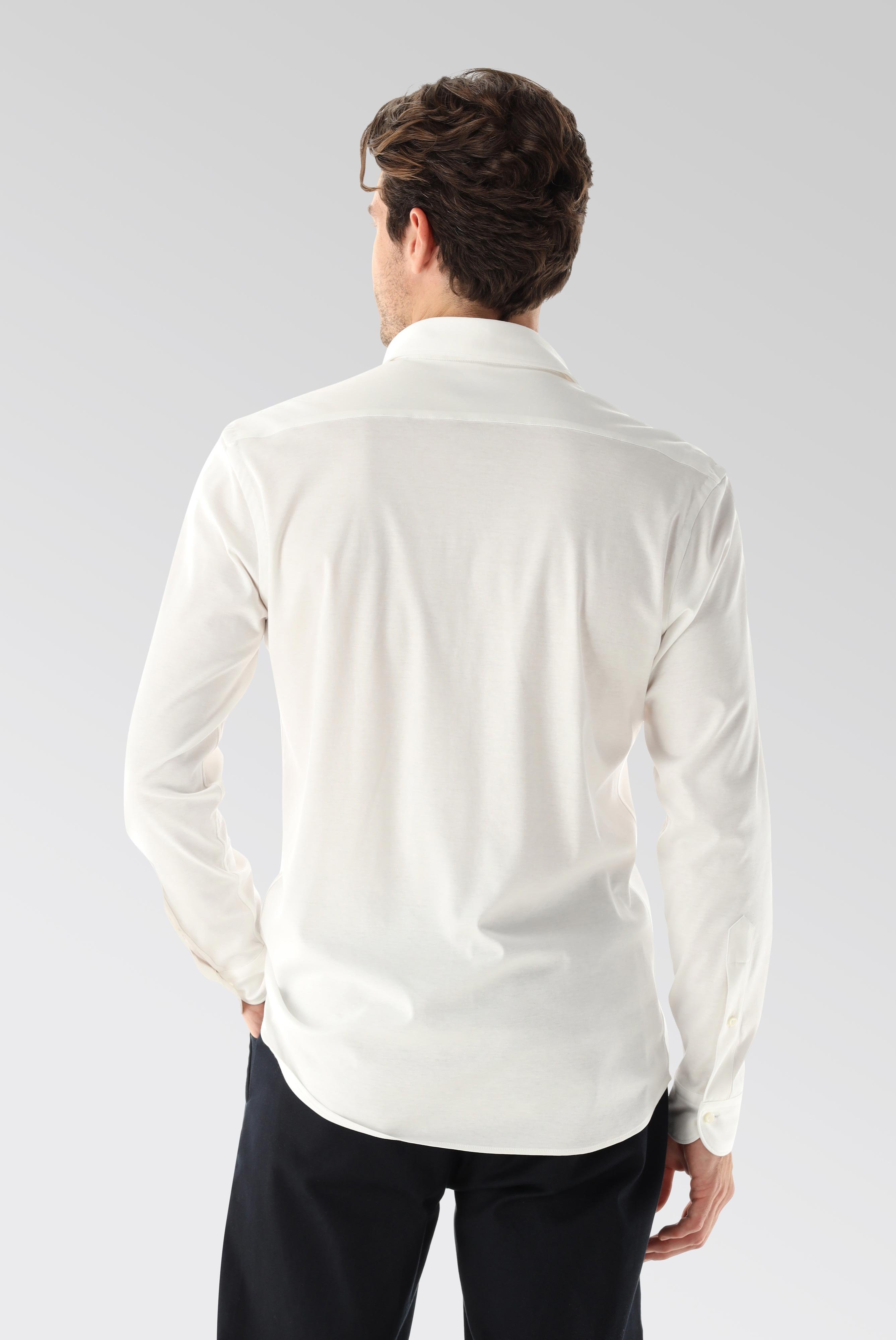 Bügelleichte Hemden+Jersey Hemd mit glänzender Optik Tailor Fit+20.1683.UC.180031.000.X4L