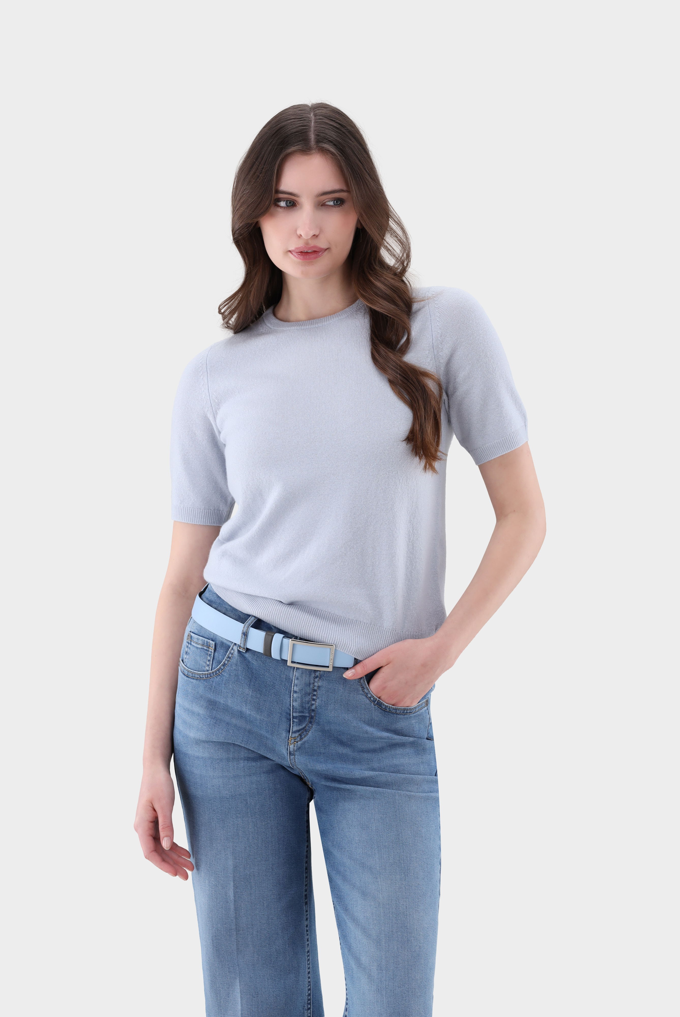 T-Shirt gestrickt aus Kaschmir