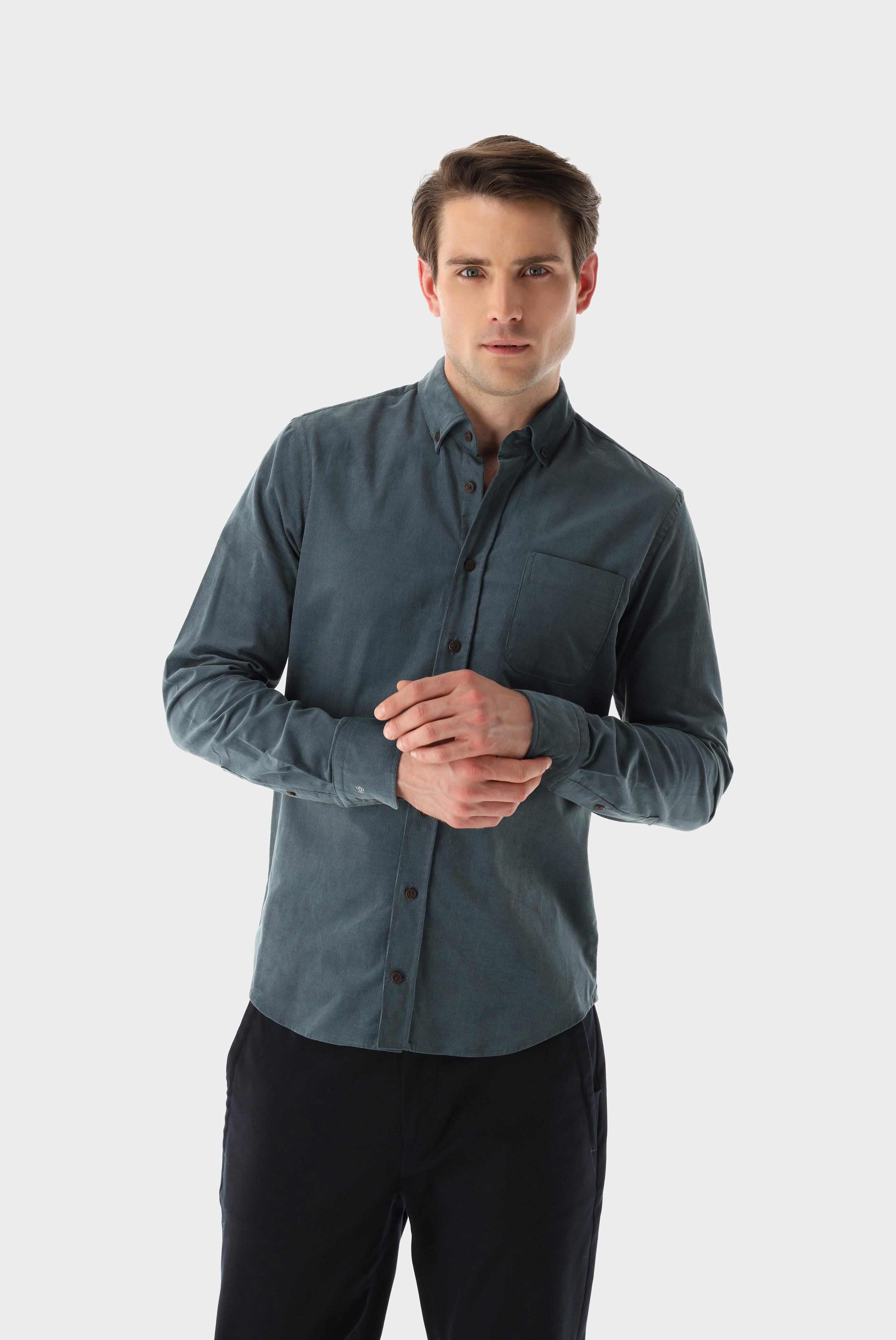Casual Shirts+Corduroy Shirt Slim Fit+20.2012.9V.150271.770.43