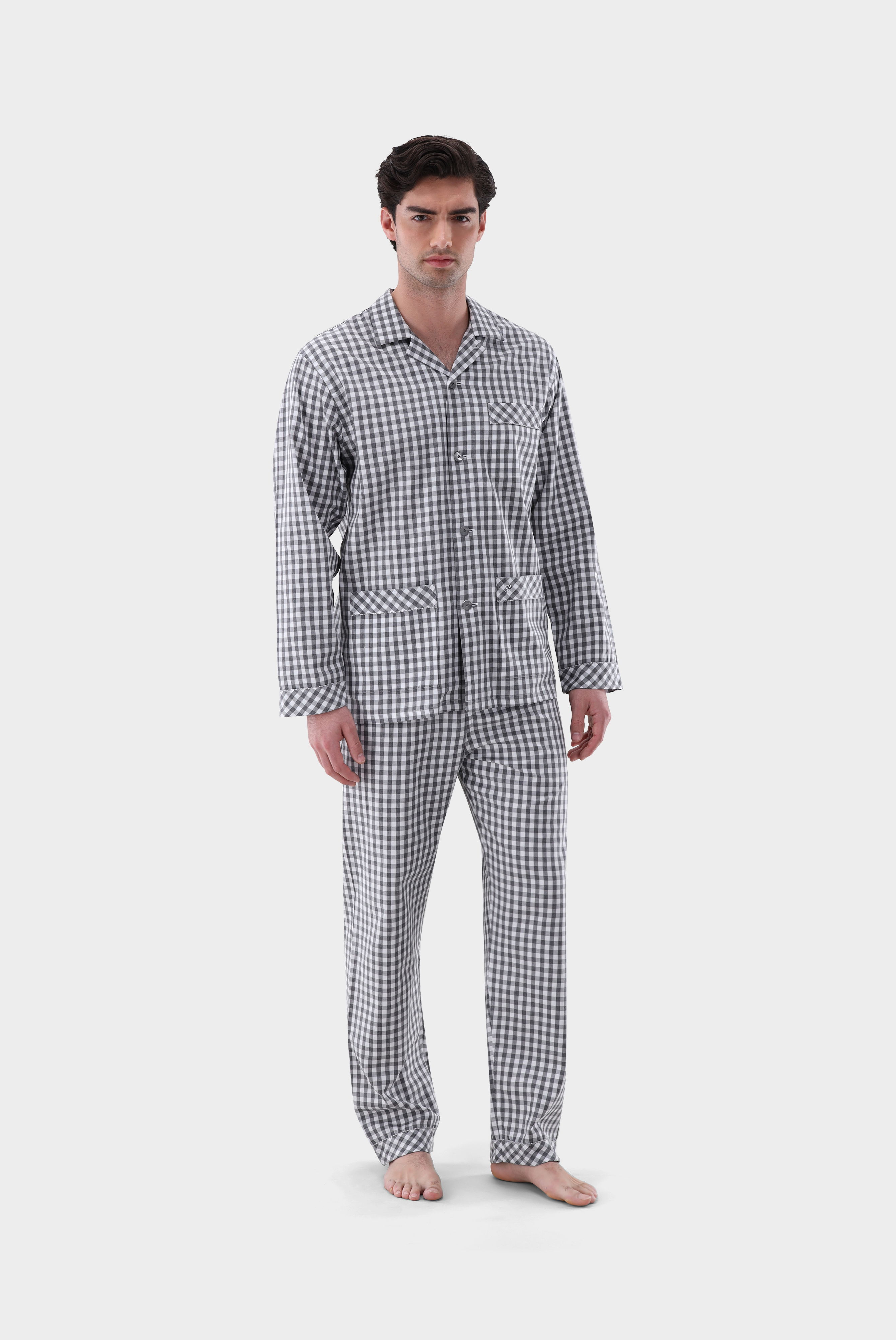 Karierter Flanell Schlafanzug günstig online kaufen
