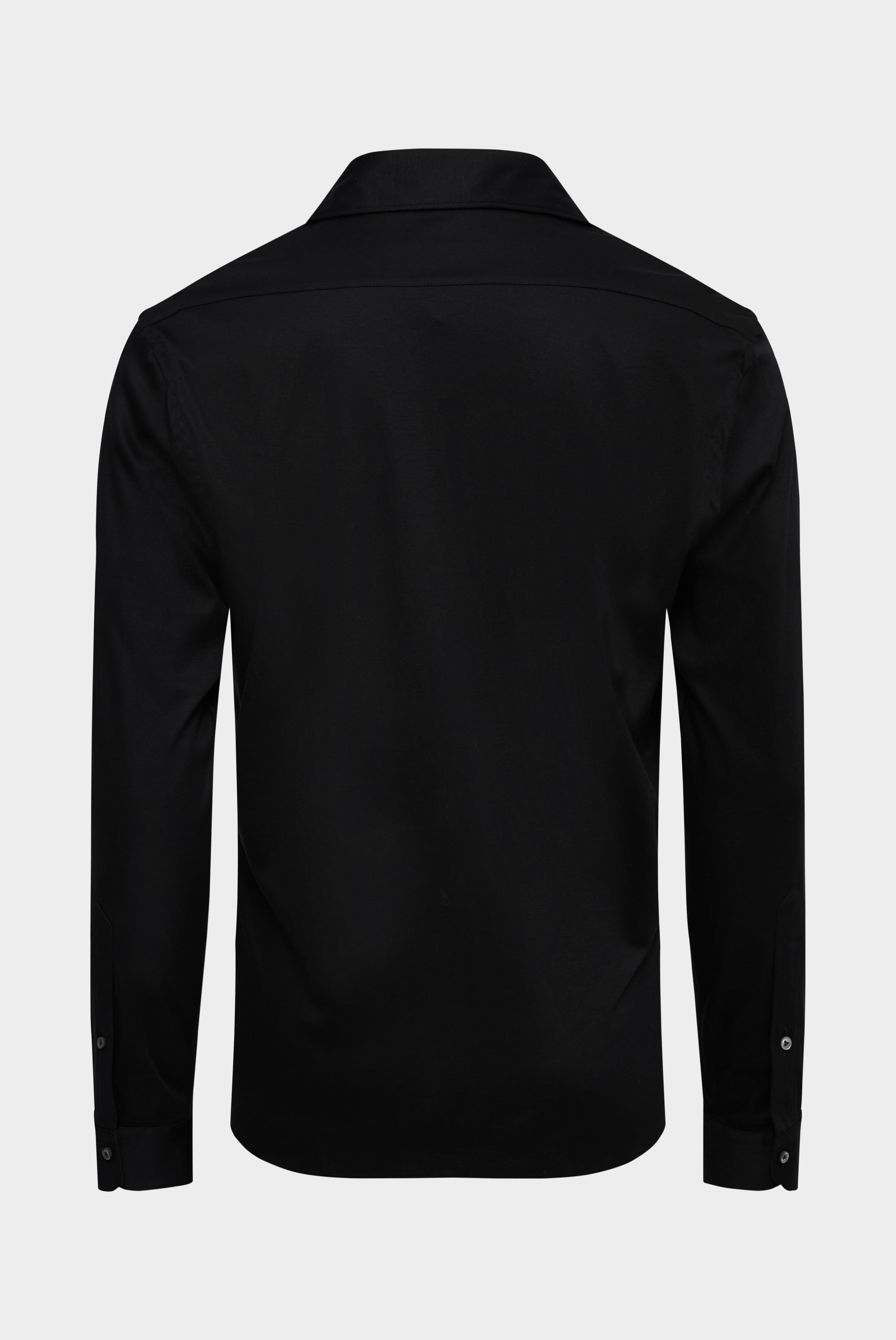 Bügelleichte Hemden+Jersey Hemd mit glänzender Optik Tailor Fit+20.1683.UC.180031.099.M