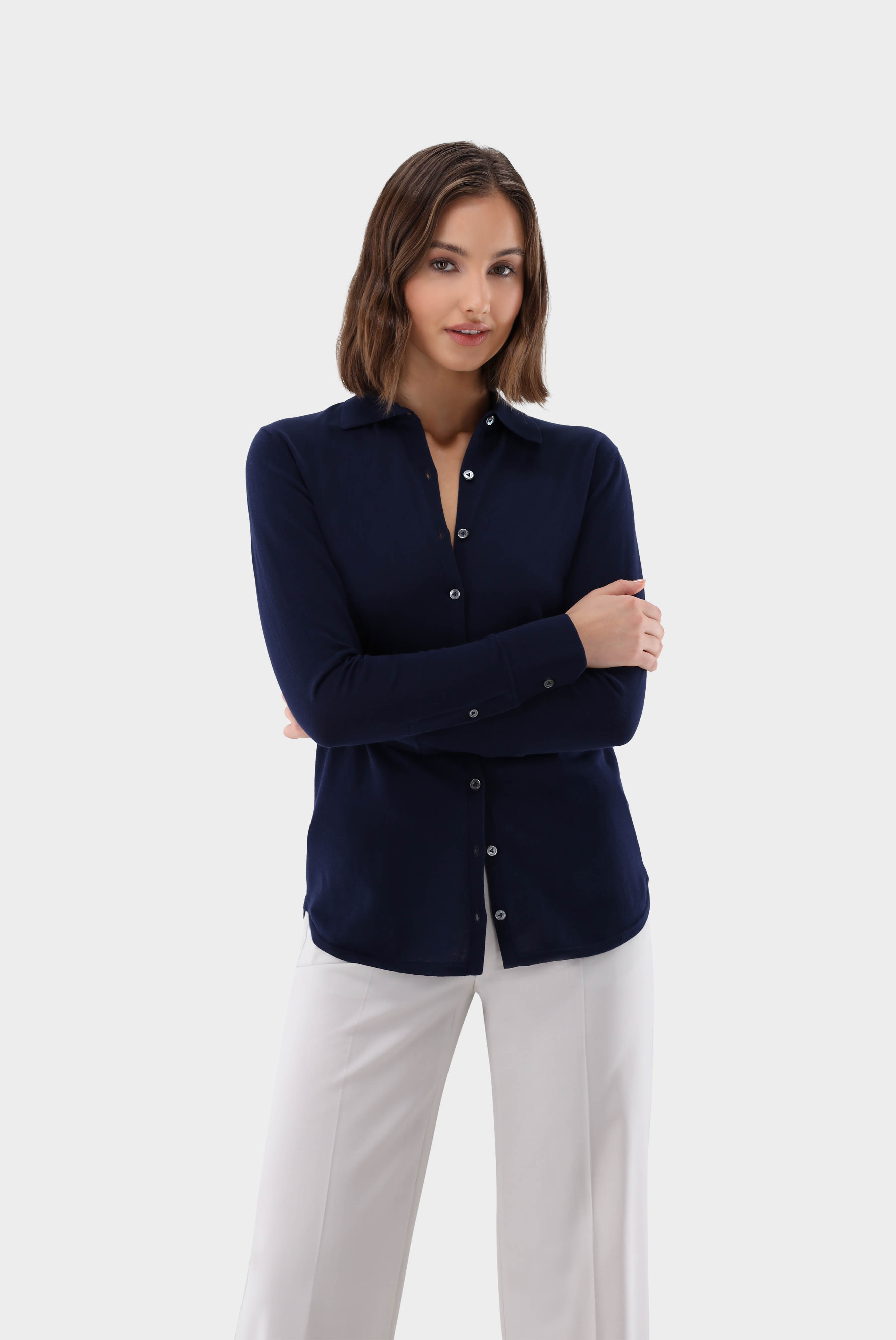 Strickhemd aus Air Cotton