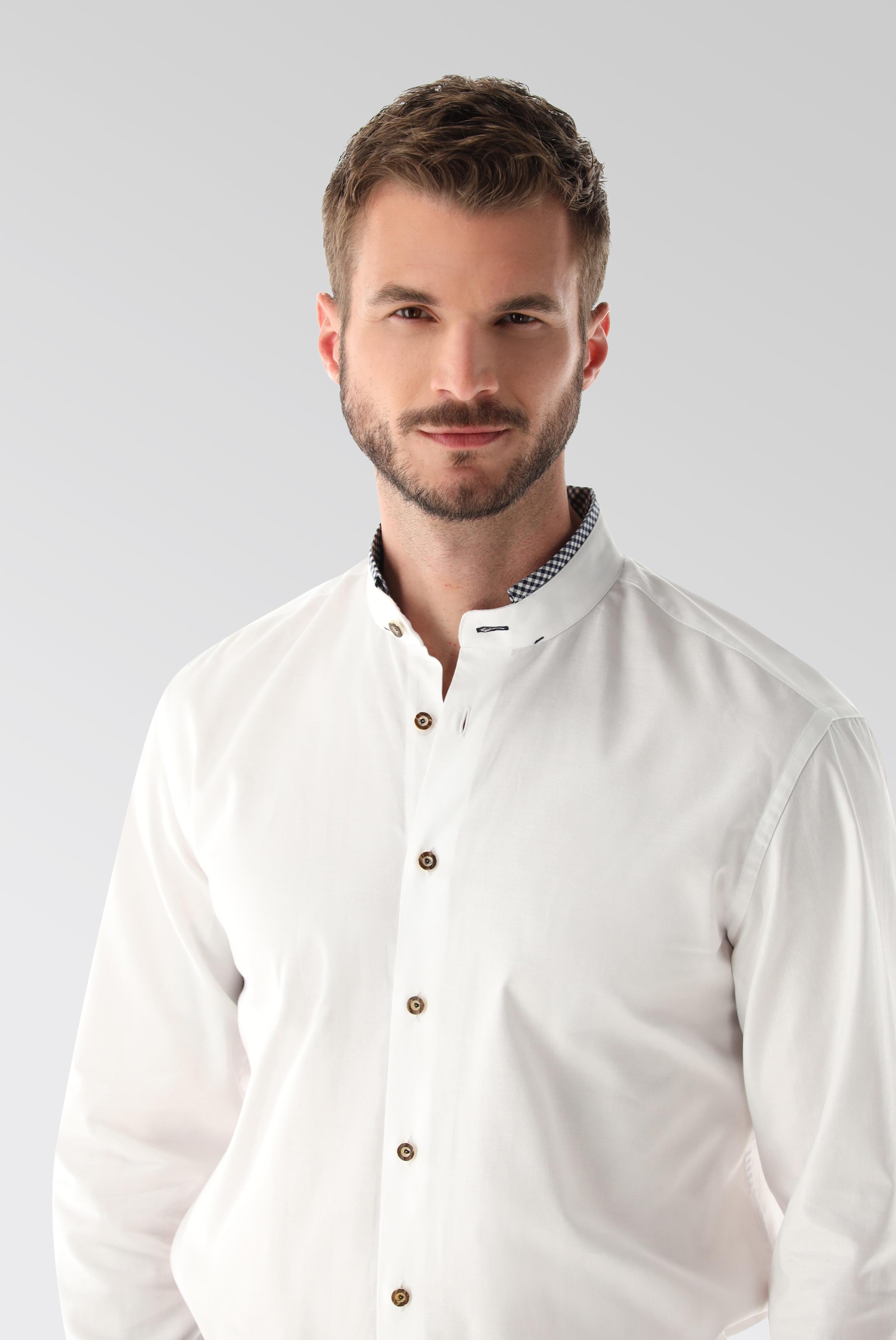 Festliche Hemden+Oxford Trachtenhemd mit Farbdetail Tailor Fit+20.2081.8Q.150251.007.39
