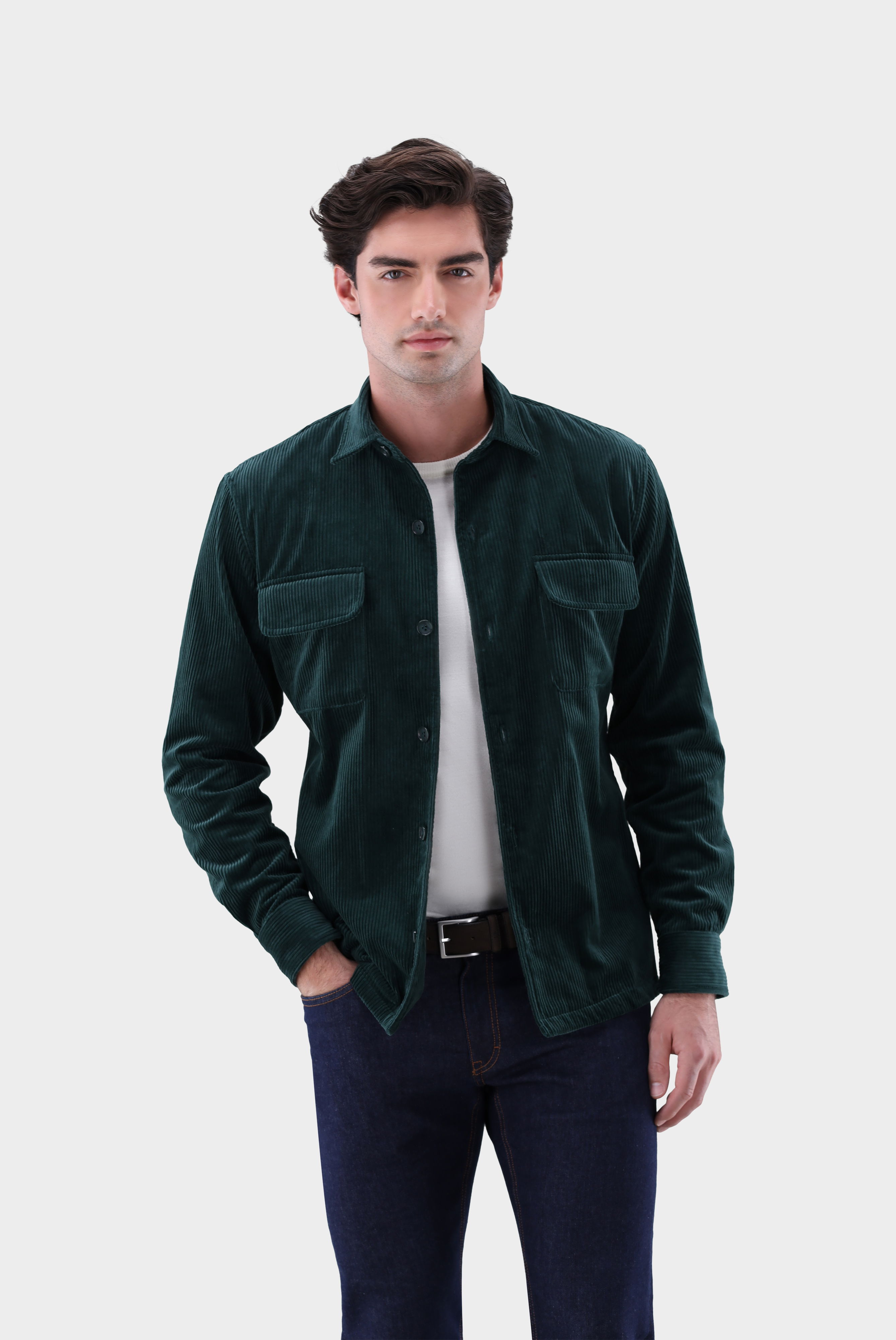 Overshirt aus weichem Breitcord