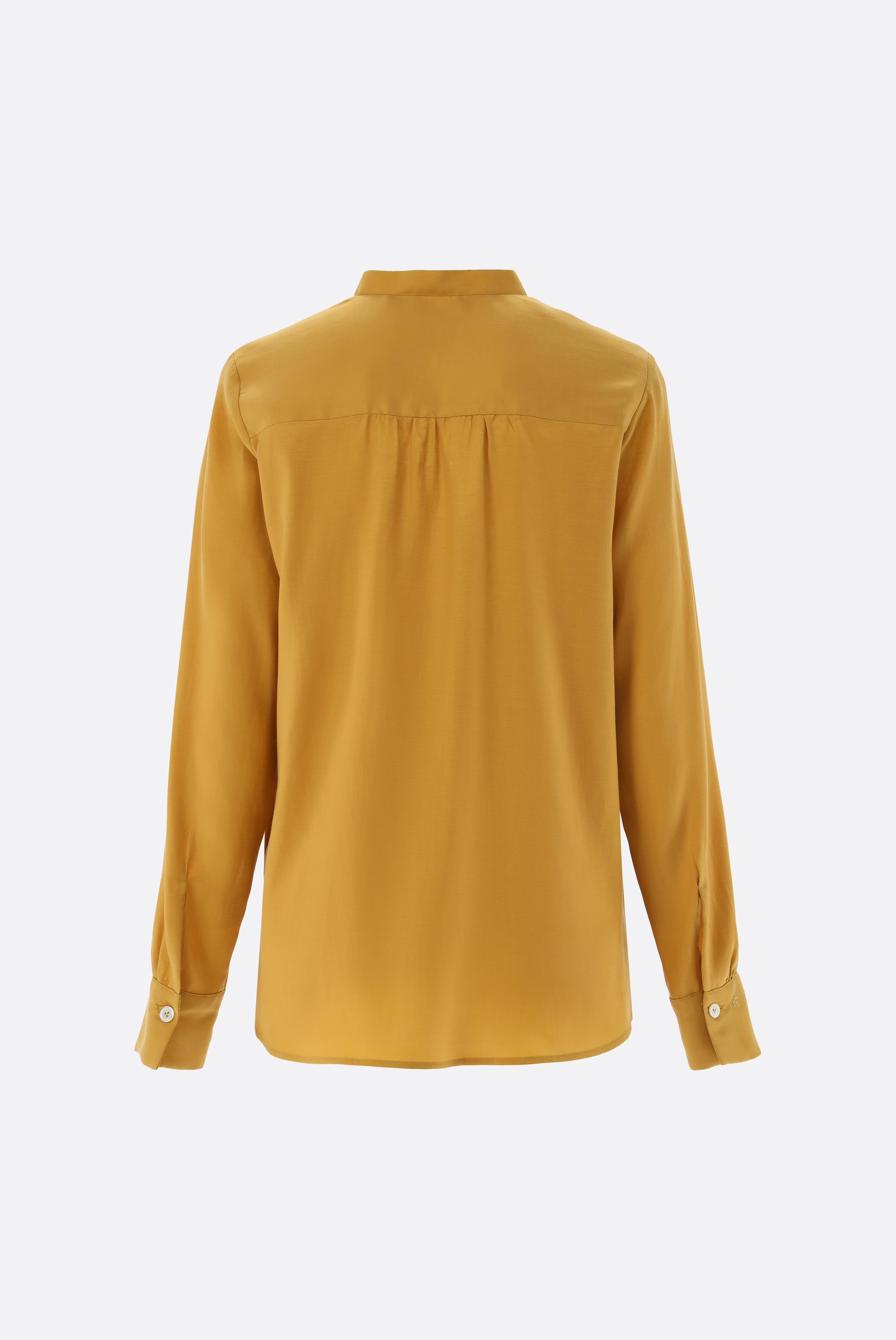 Casual Blouses+Stand-up Collar Shirt with lyocell and cotton+05.527Y.49.150258.270.32