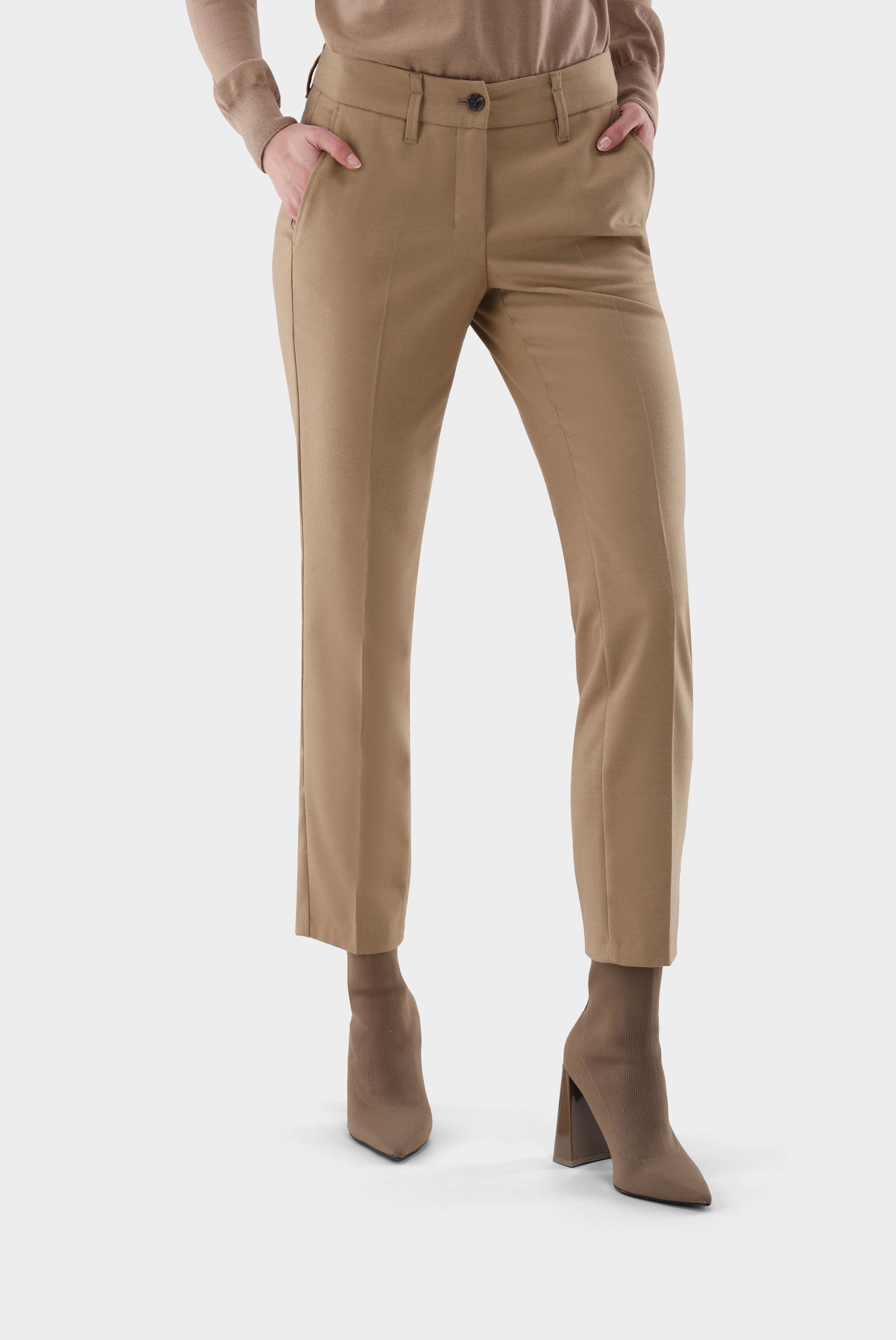 Chino mit geradem Bein aus Flanell