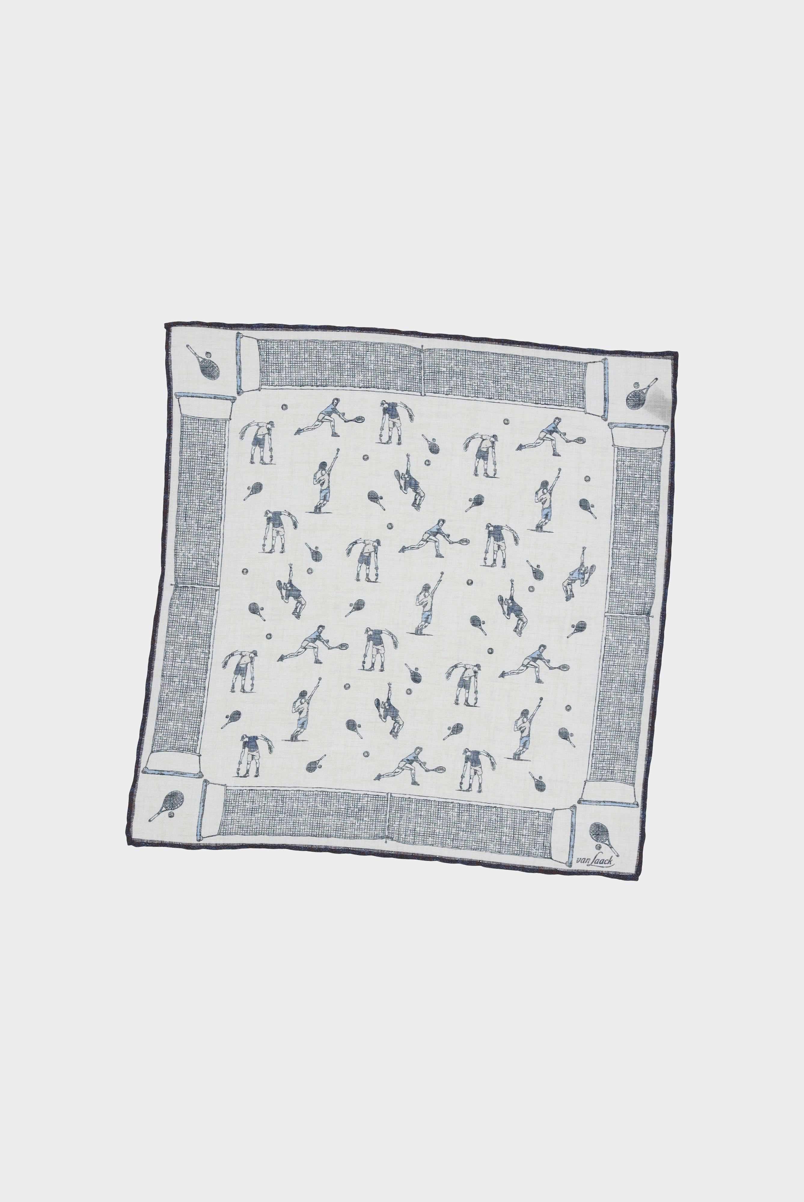 Printed Linen Pocket Square
