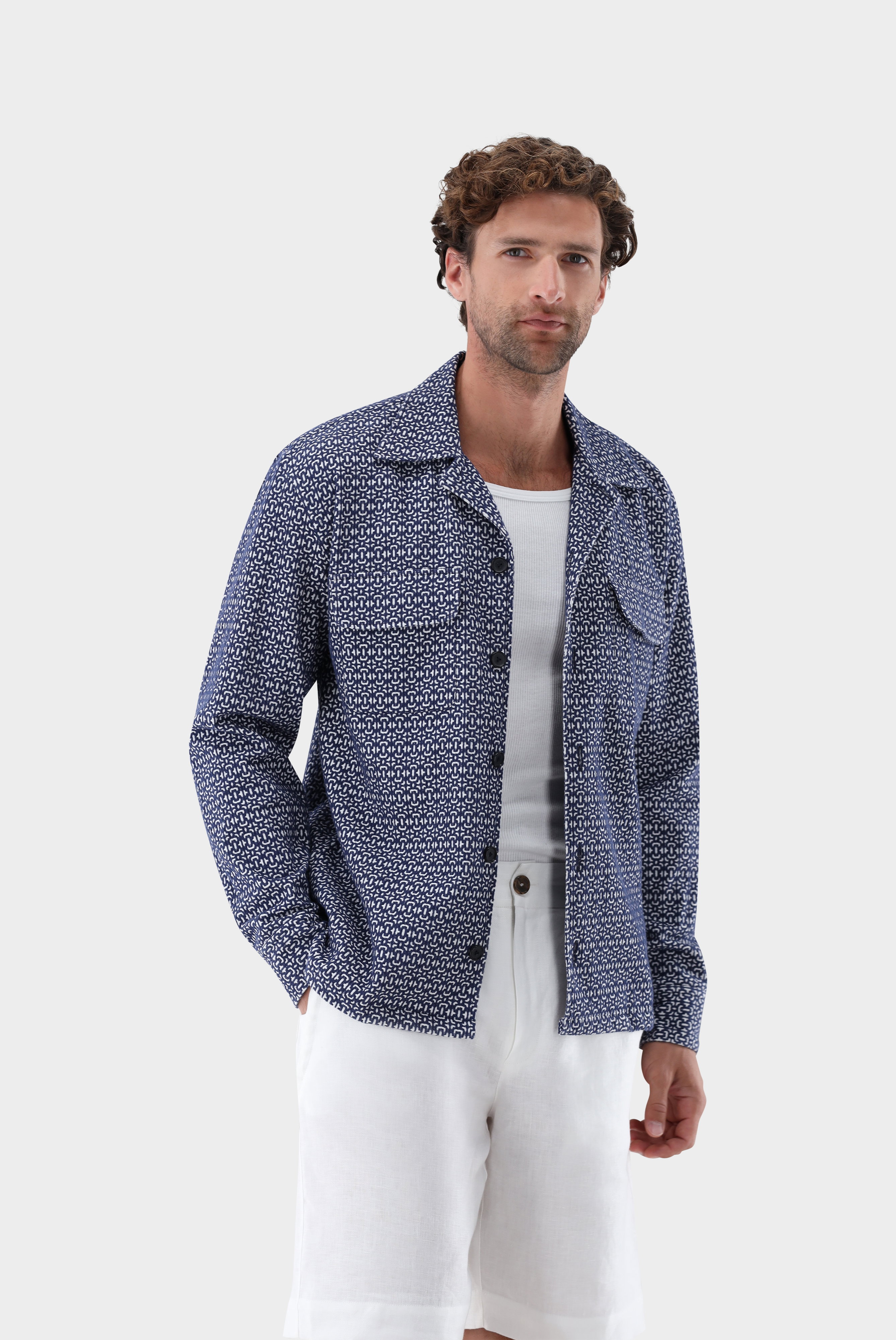 Hemdjacke mit 3D-Struktur