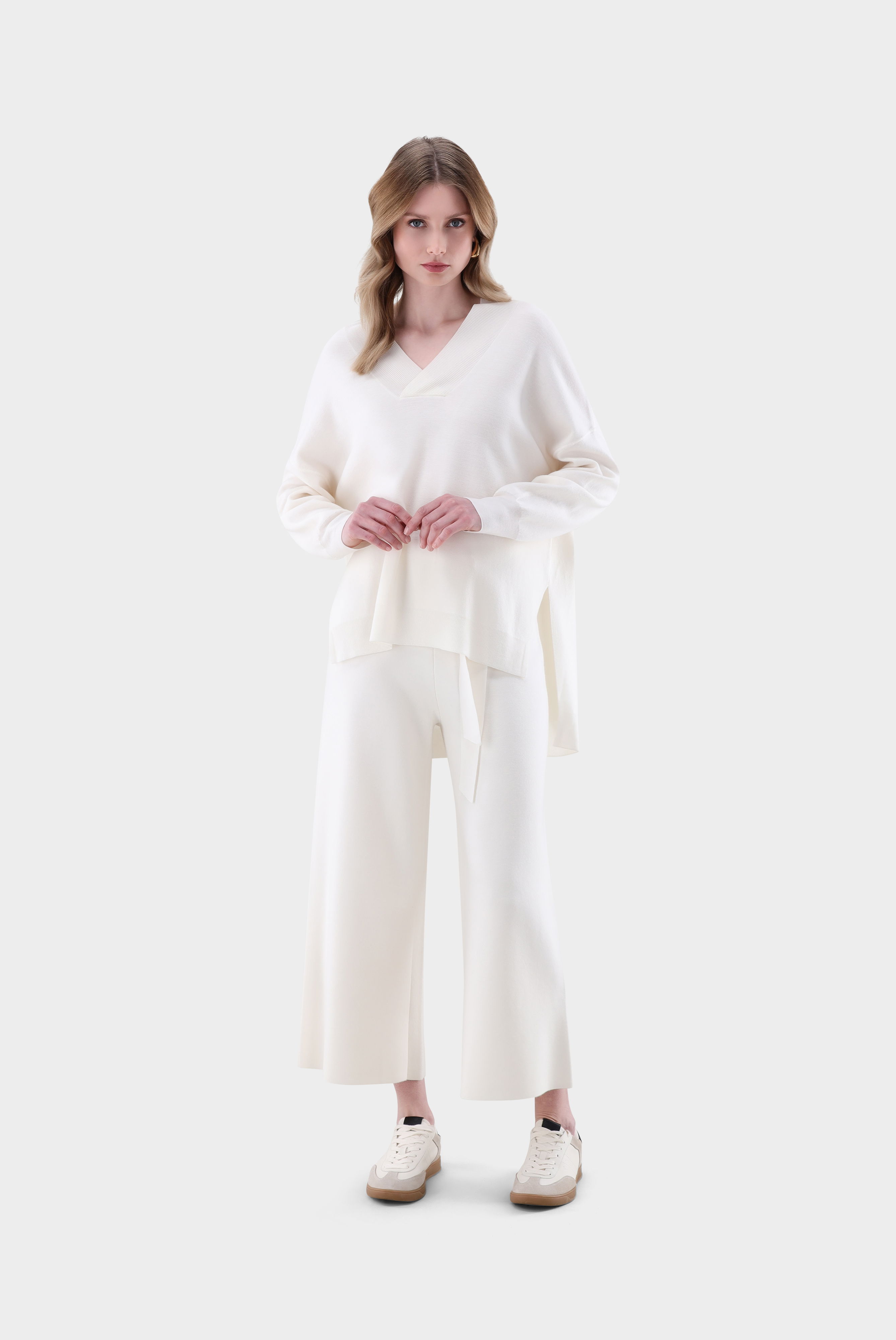 Pullover oversized mit V-Ausschnitt günstig online kaufen