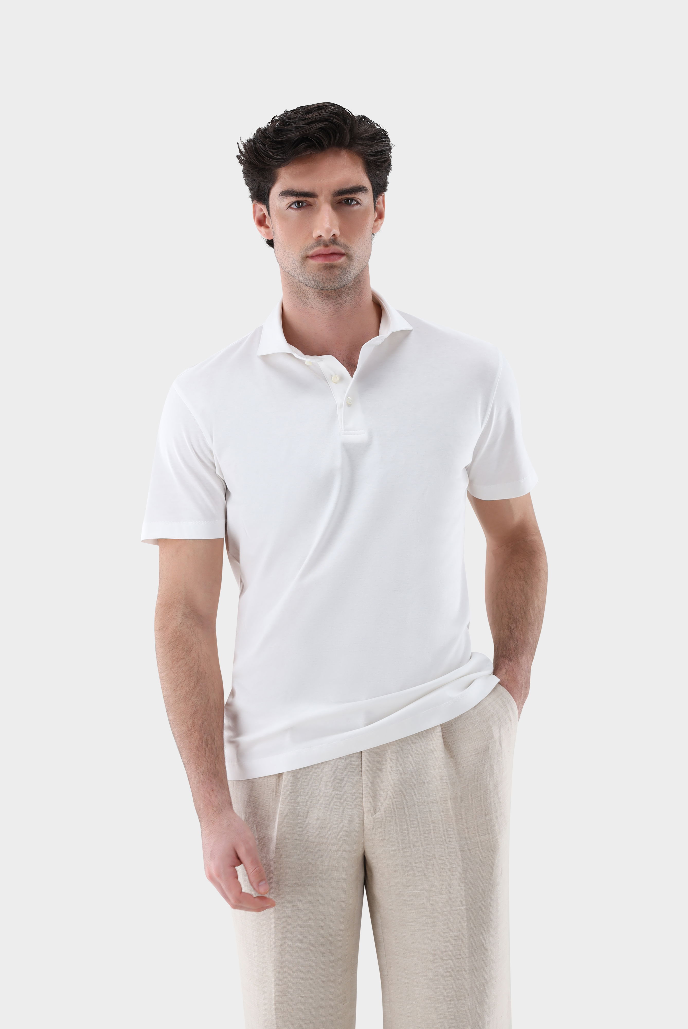 Poloshirt aus Schweizer Baumwolle