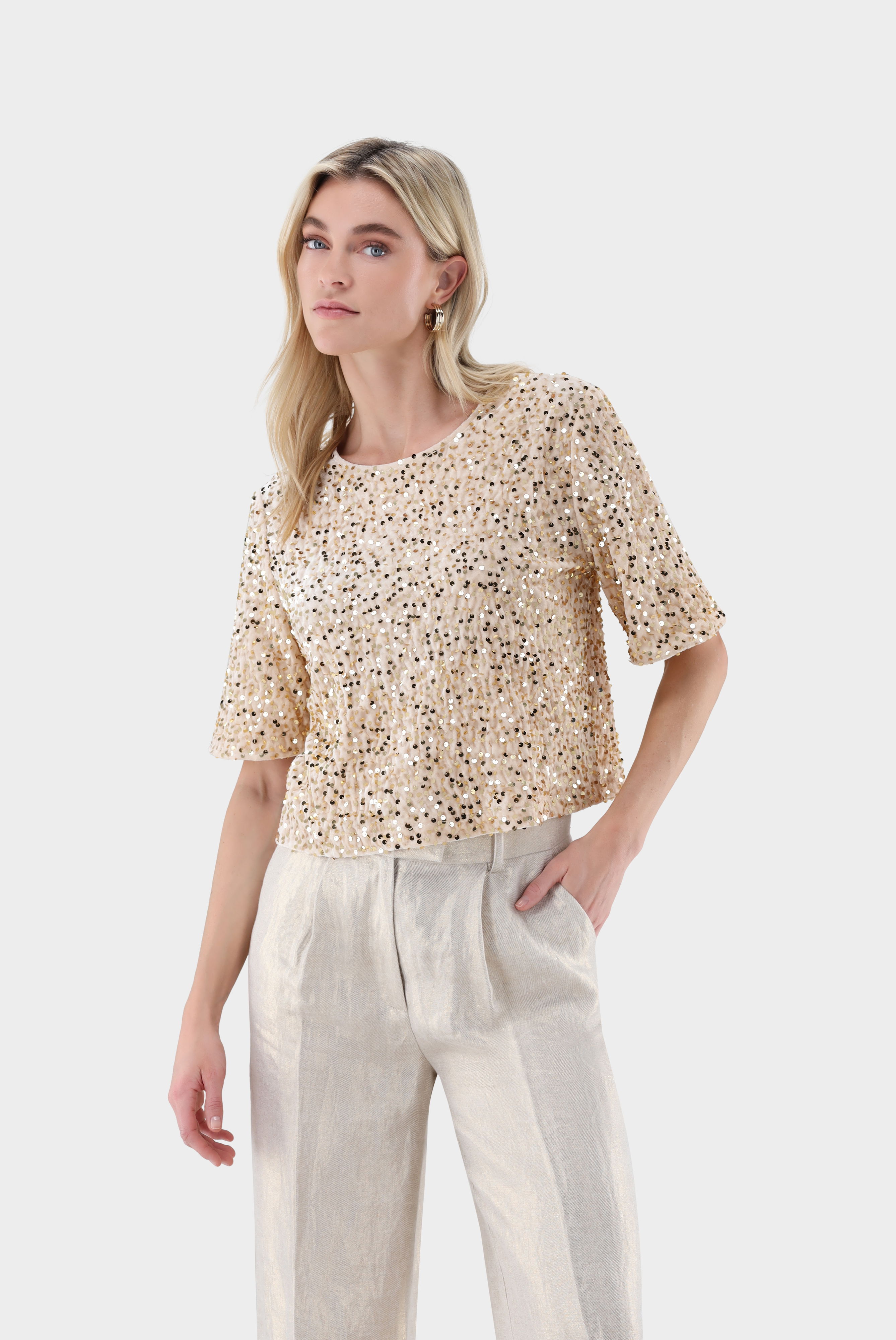 Top mit Pailletten