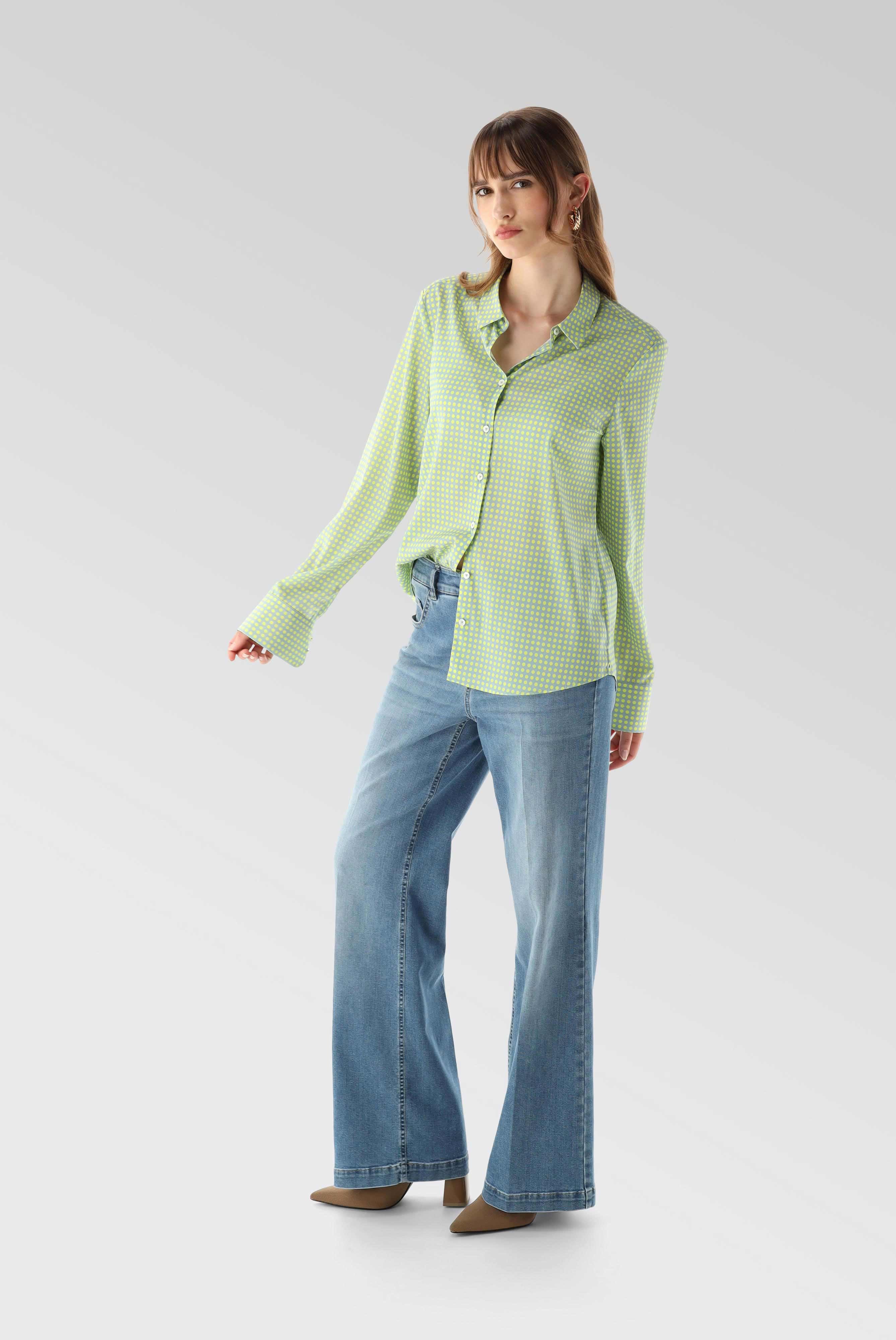 Casual Blouses+Fitted Shirt with Silk and Stretch+05.511Z..170625.922.38