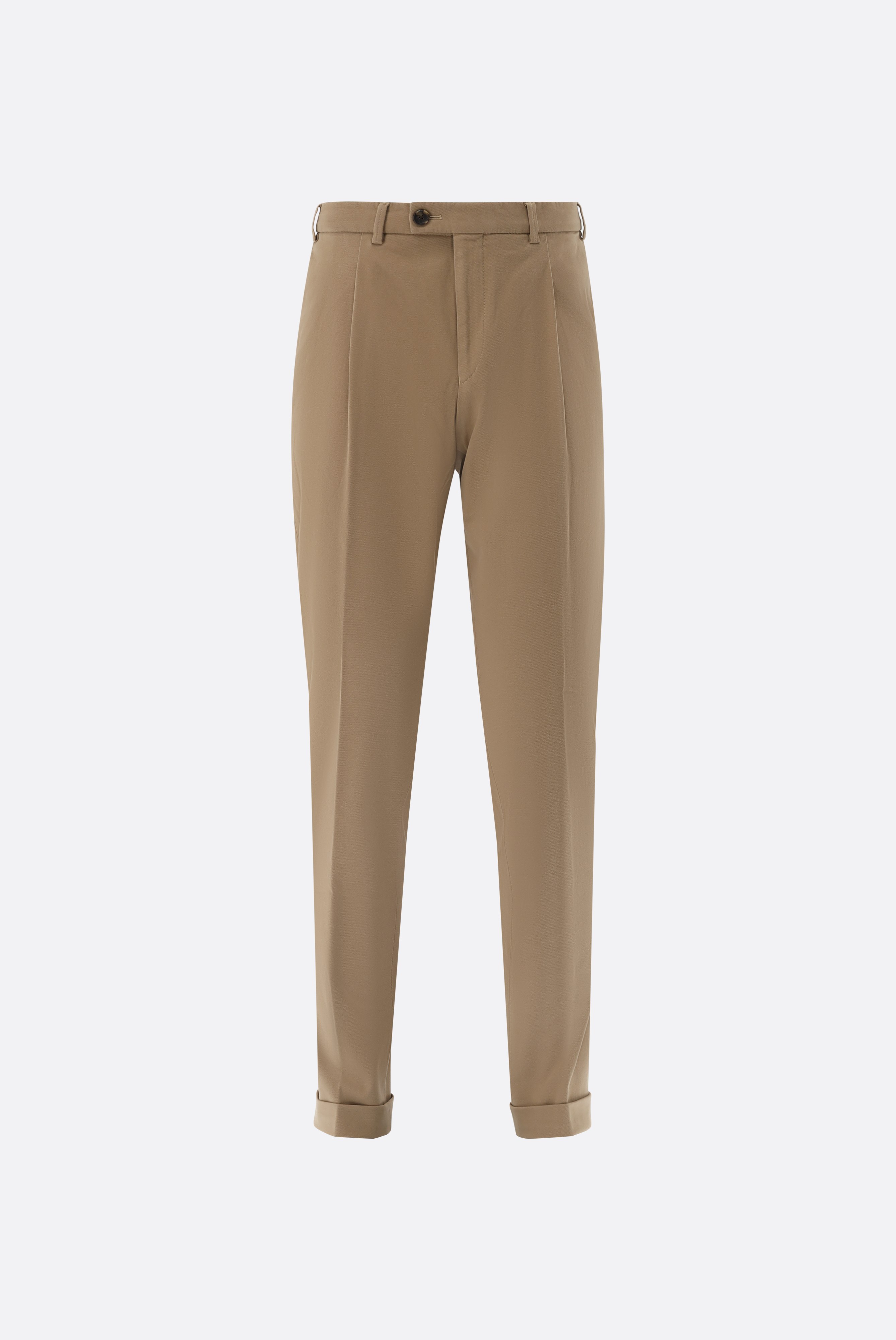 Chino mit Kaschmir und Bundfalten