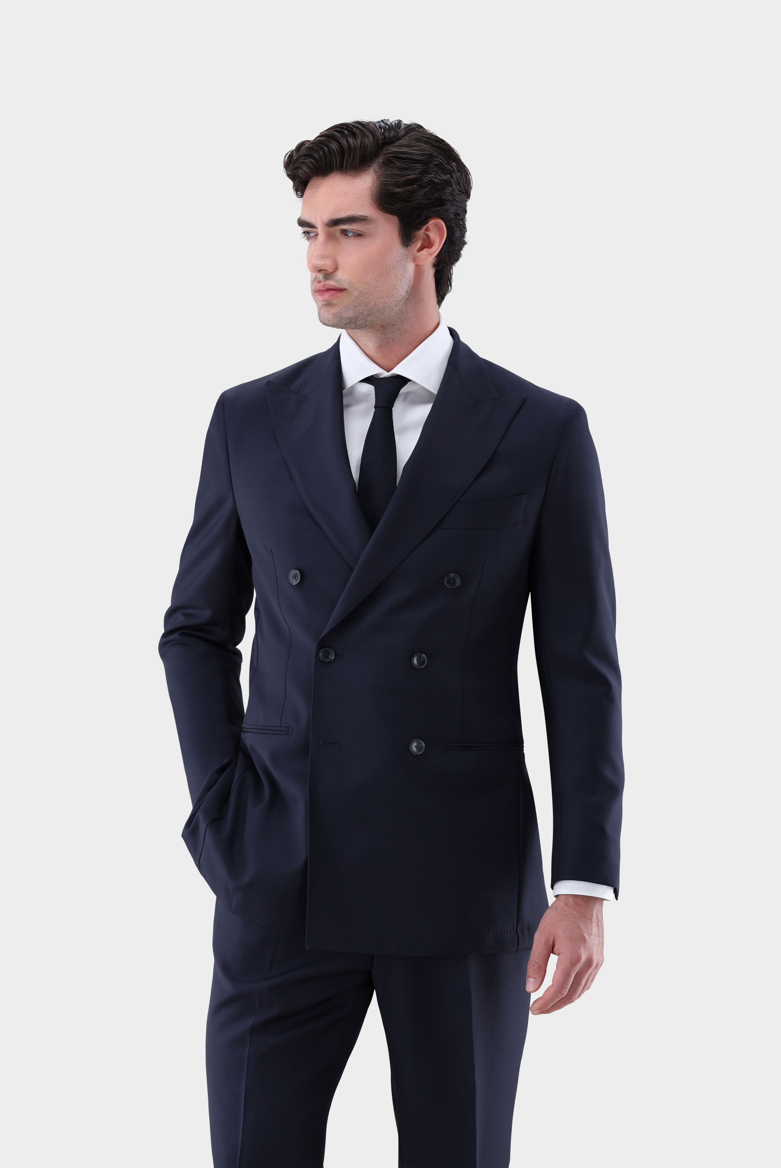 Sakko aus Wolle doppelreihig