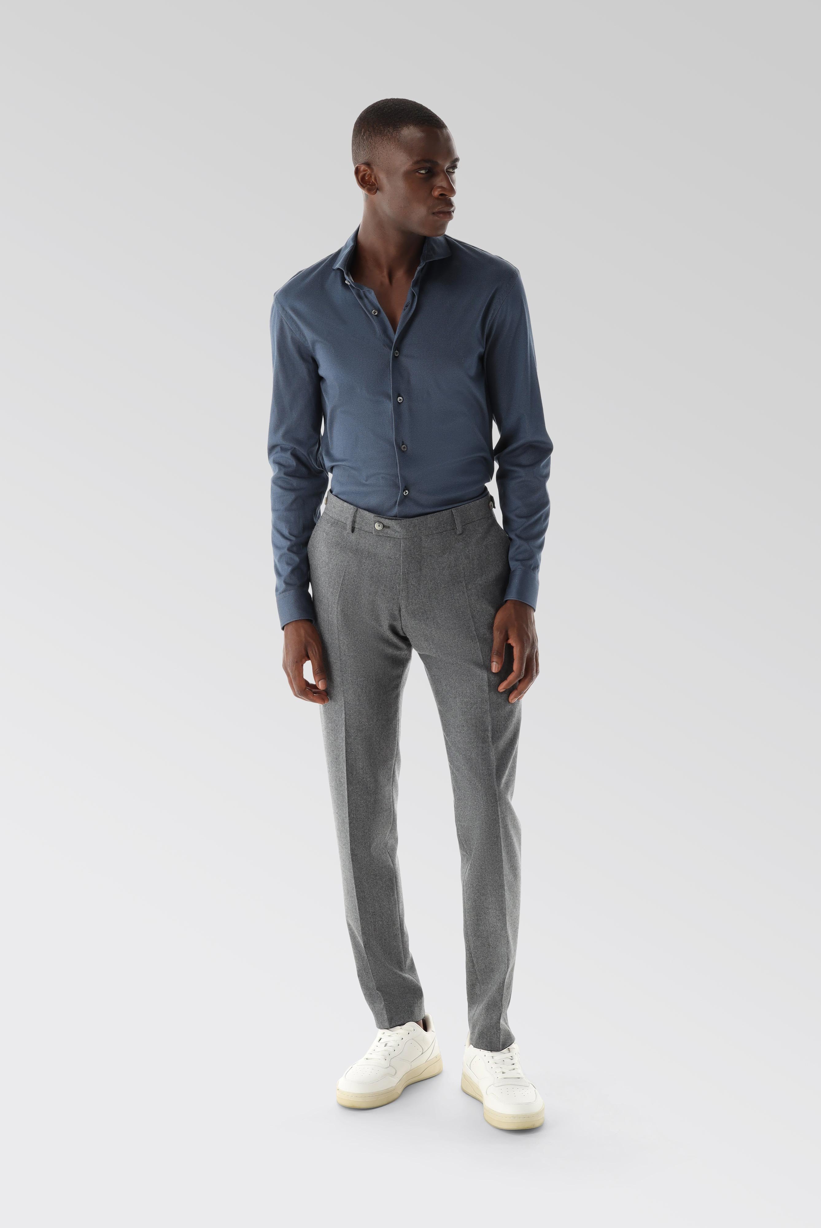 Casual Shirts+Jersey Shirt with a Twill Print Tailor Fit+20.1683.UC.187749.782.S