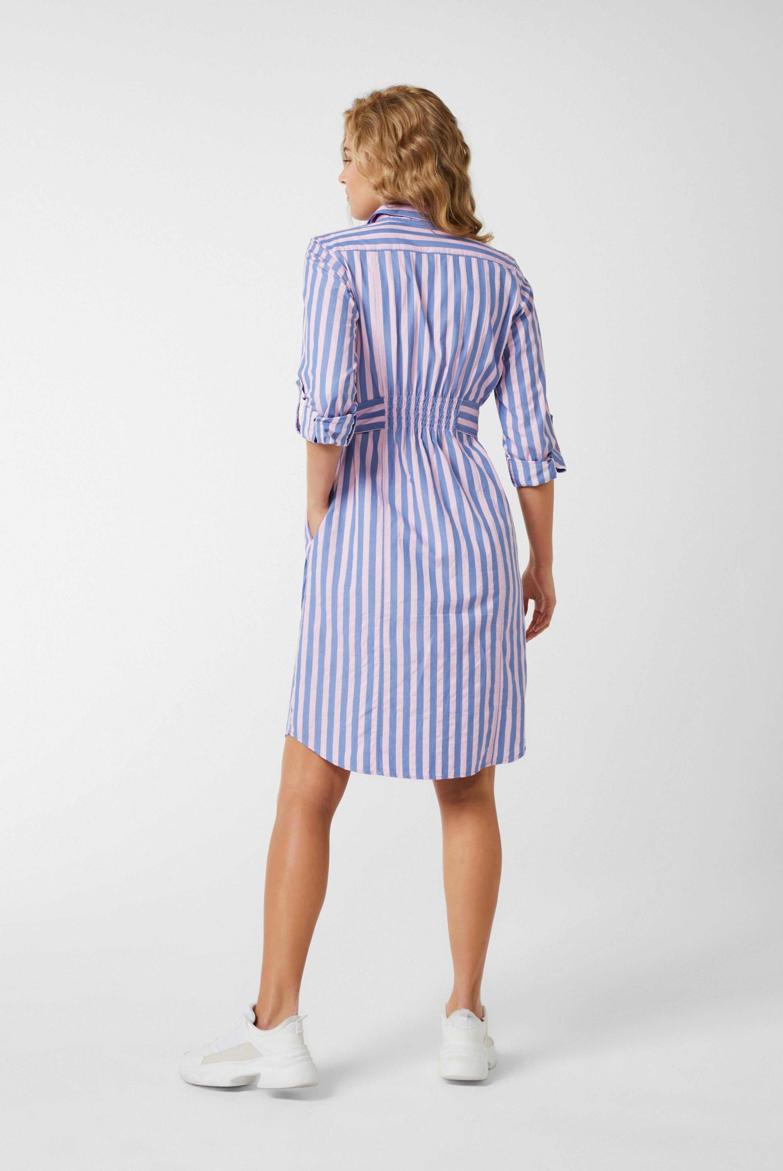 Dresses & Skirts+Striped Knee long shirt dress made of cotton+05.653A.P2.161037.537.32