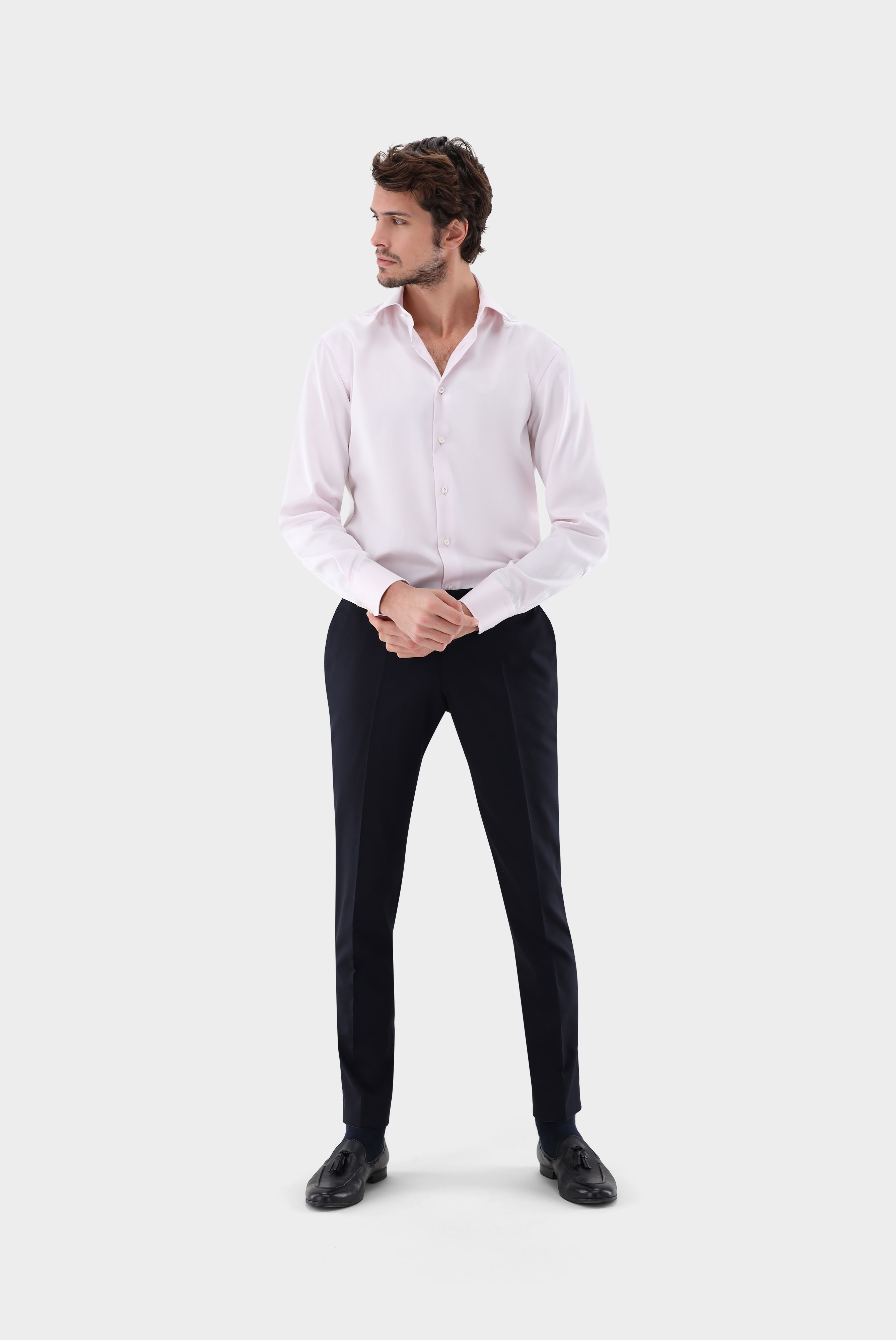 Bügelfreies Twill Hemd Tailor Fit günstig online kaufen