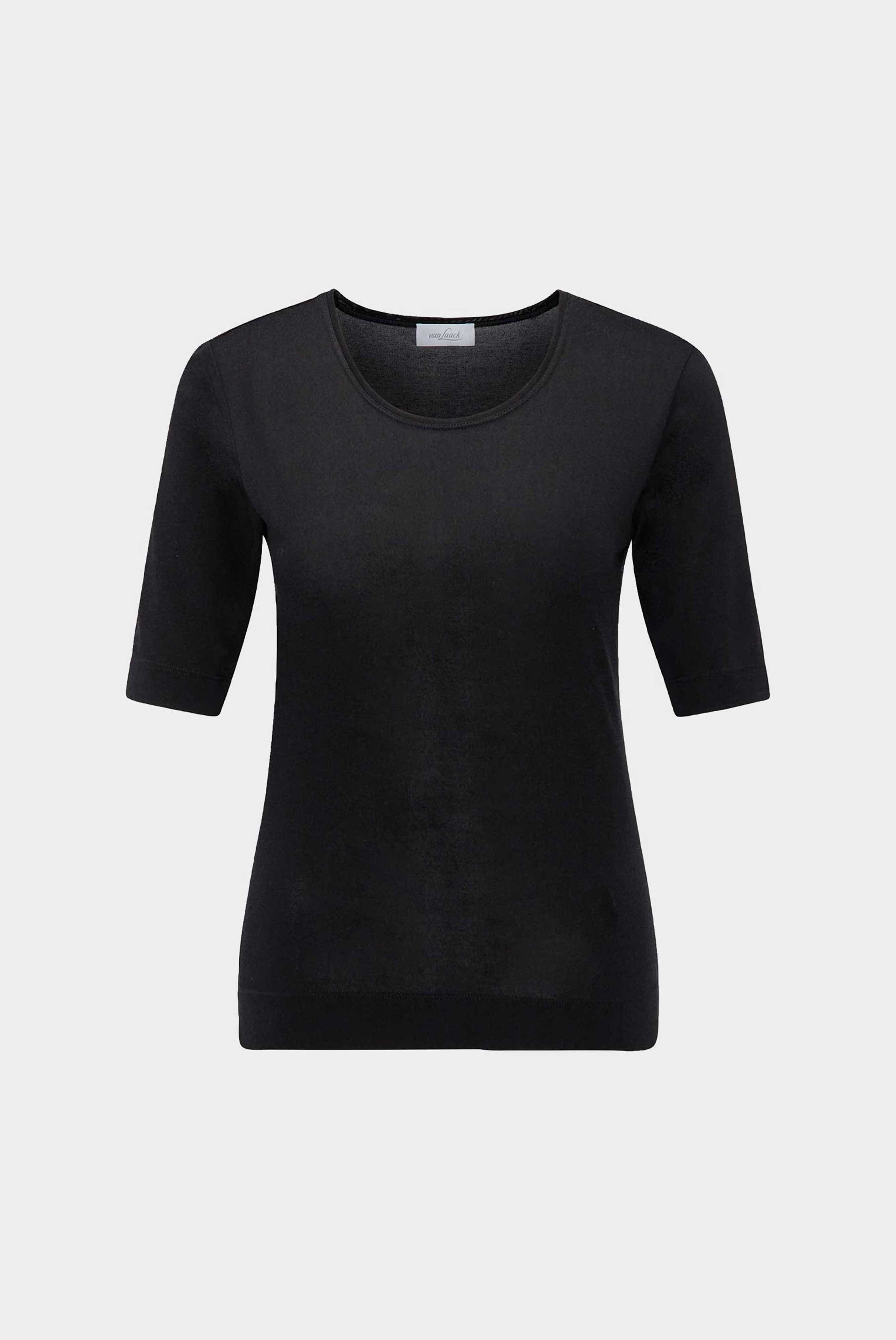 Roundneck T-shirt with Silk