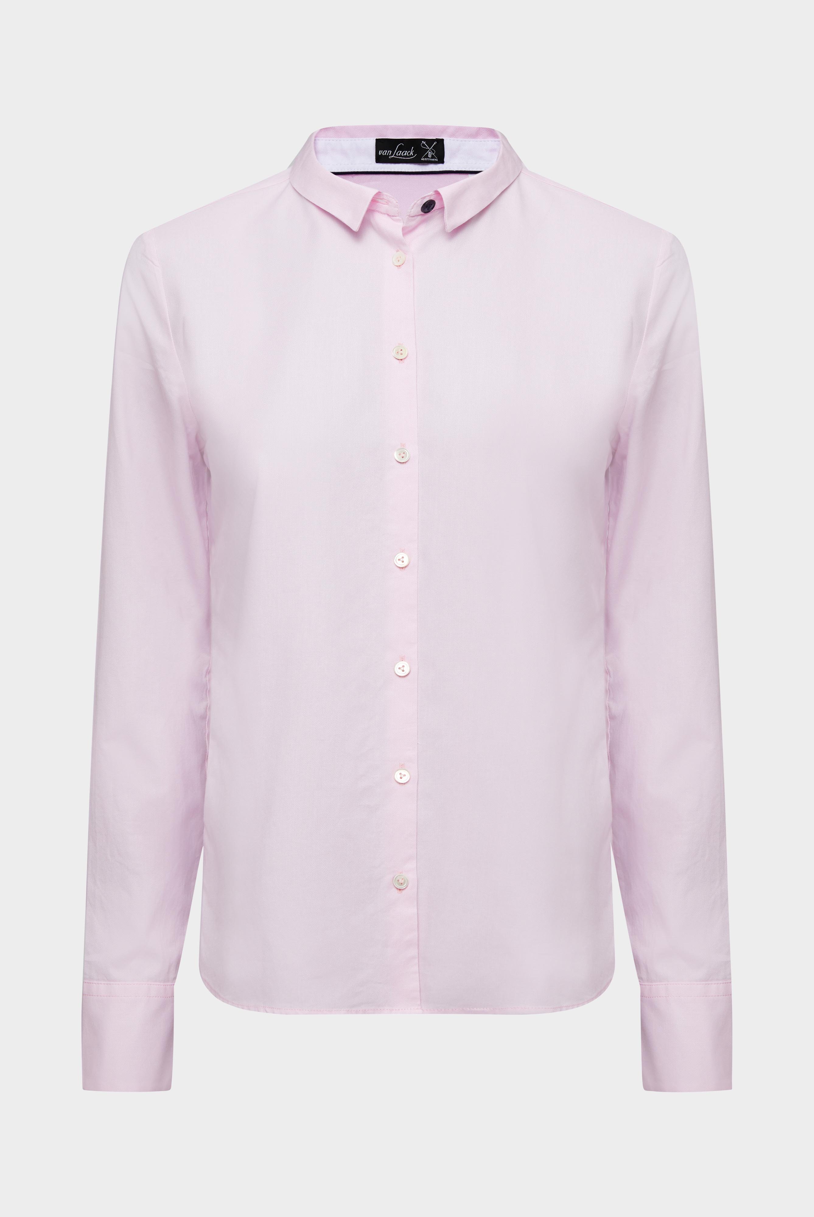 Oxford Shirt Blouse with Contrast Details