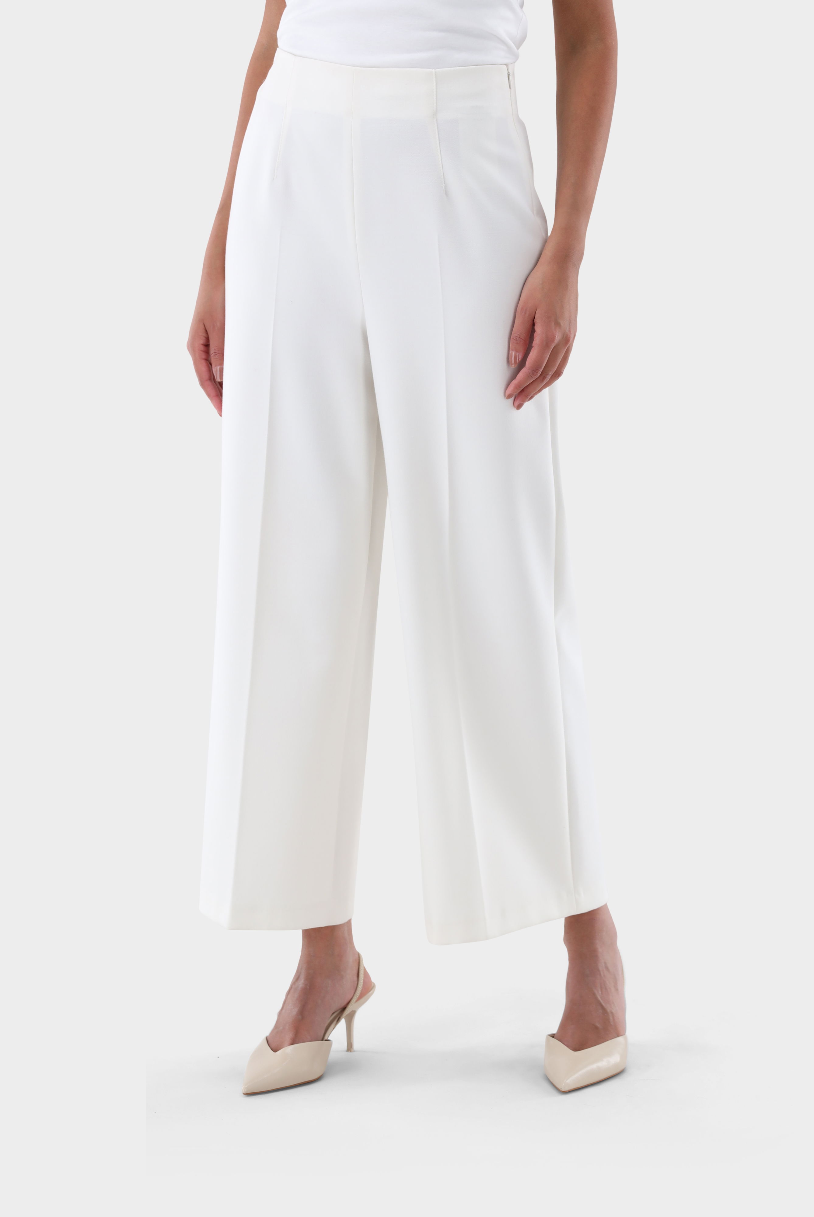 Culotte Trousers with Pleats