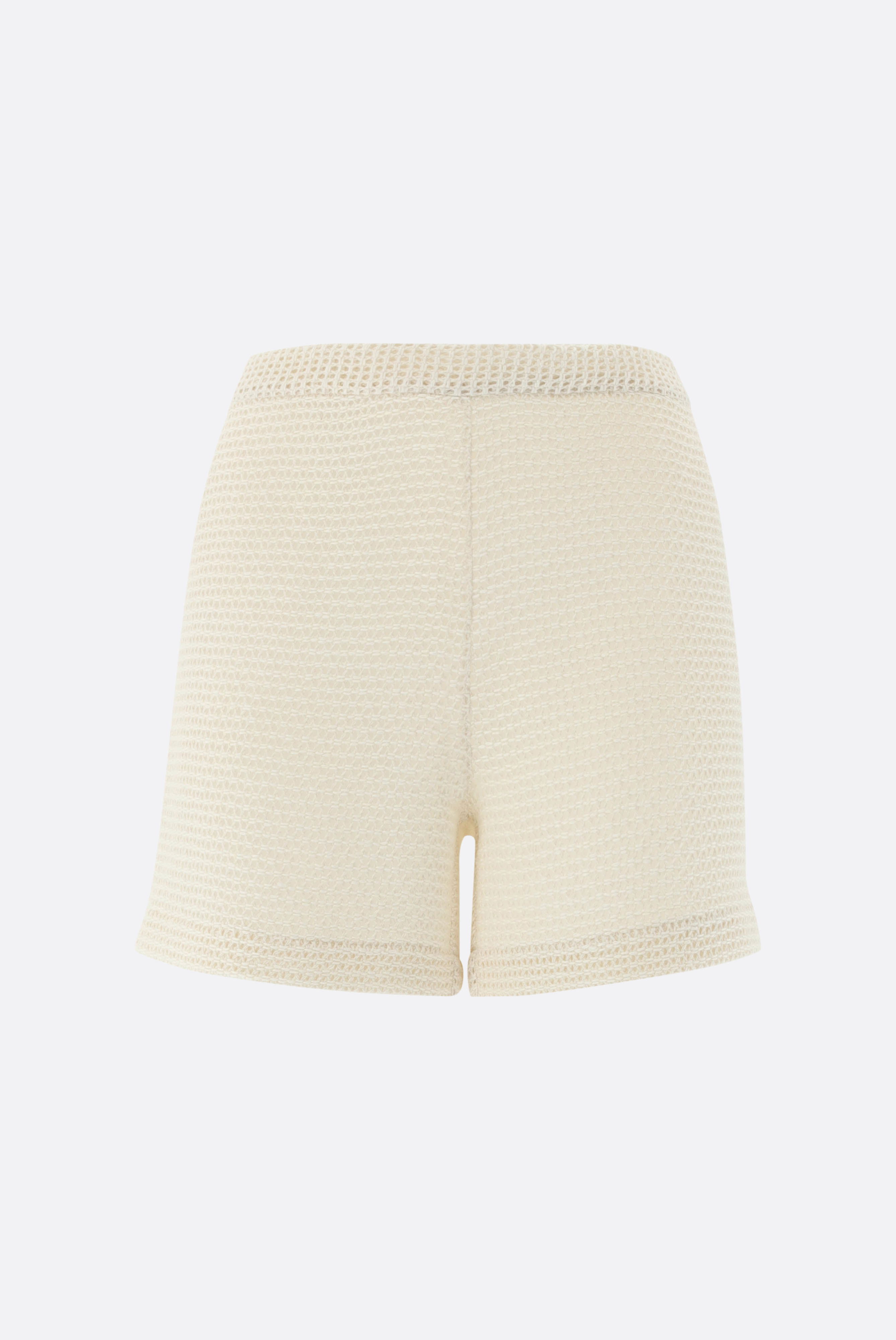 Shorts mit Netzoptik