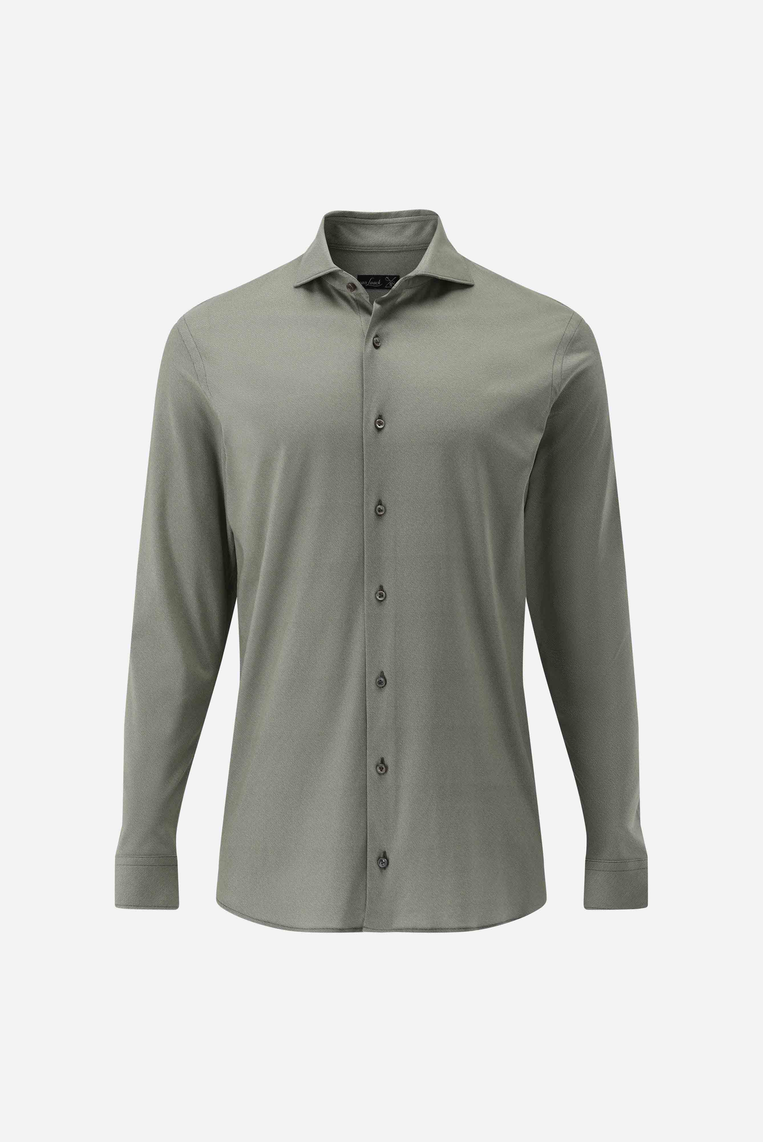 Jersey Hemd mit Twill Druck Tailor Fit günstig online kaufen
