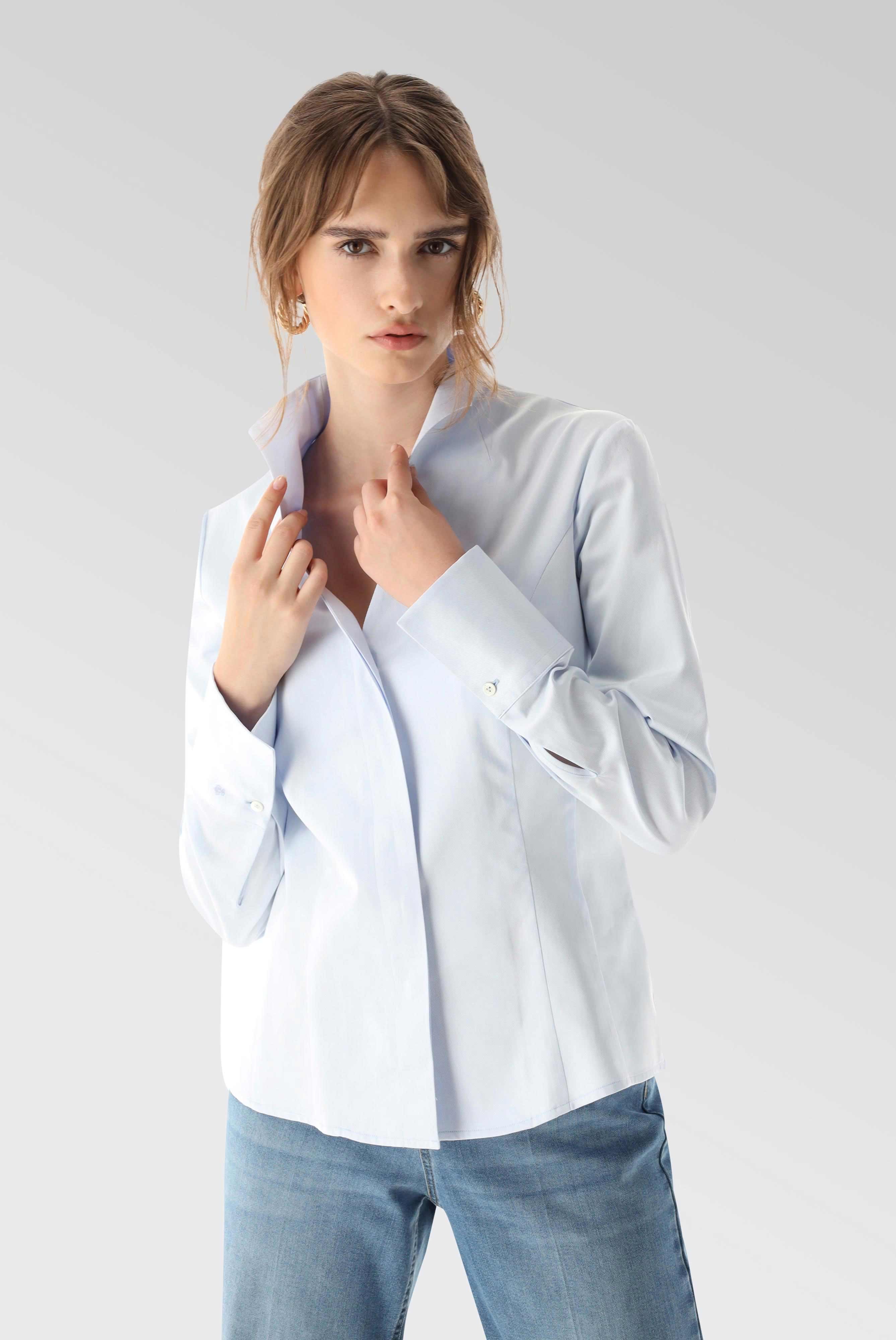 Business Blouses+Twill Chalice Collar Blouse+05.3612.73.130148.710.32