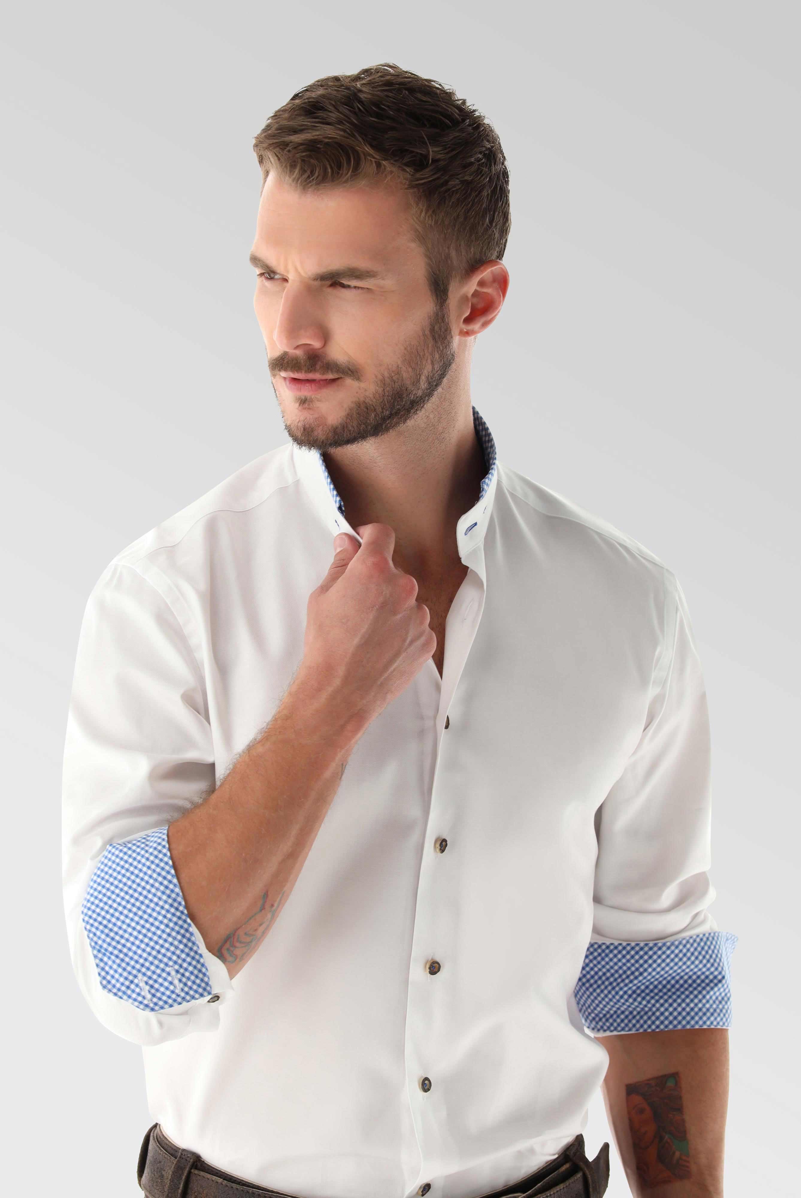 Festliche Hemden+Oxford Trachtenhemd mit Farbdetail Tailor Fit+20.2081.8Q.150251.077.39