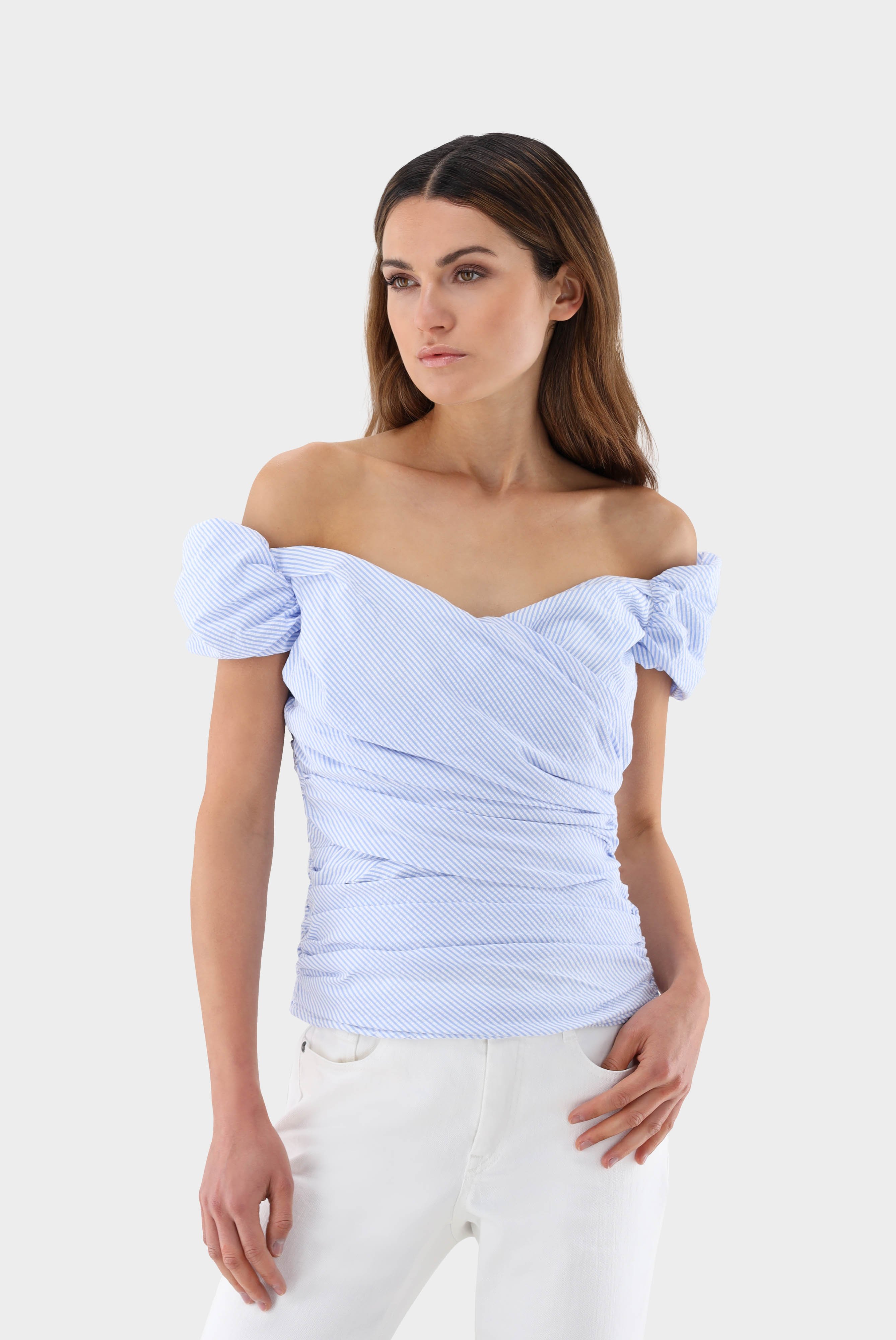 Casual Blouses+Bodice with Stripe Pattern+05.5288.18.151054.720.40