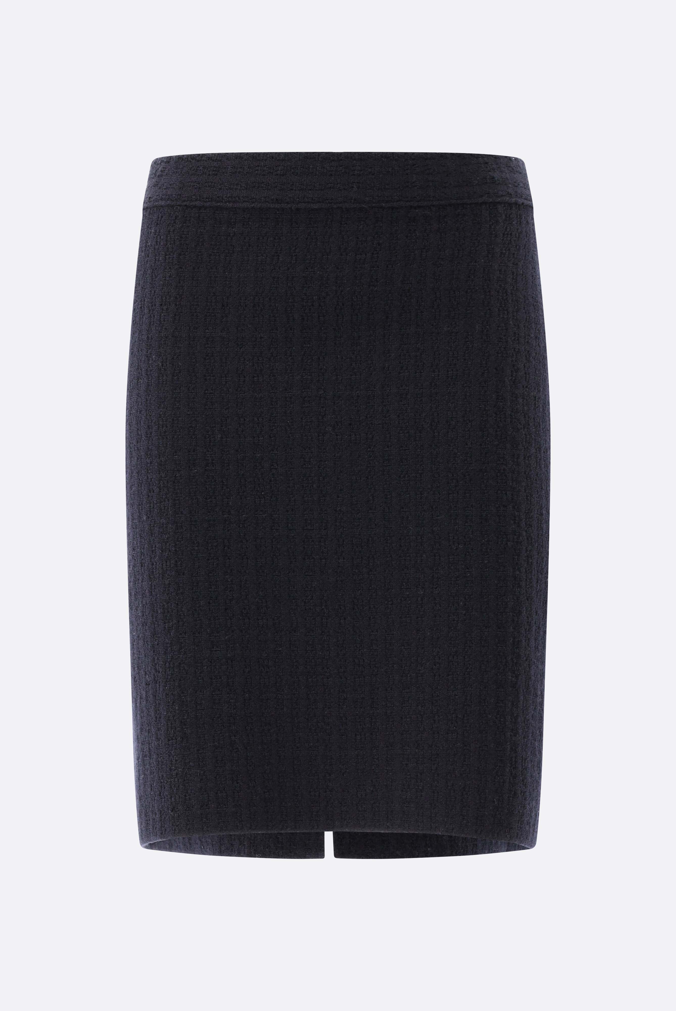 Minirock aus Tweed-Strick