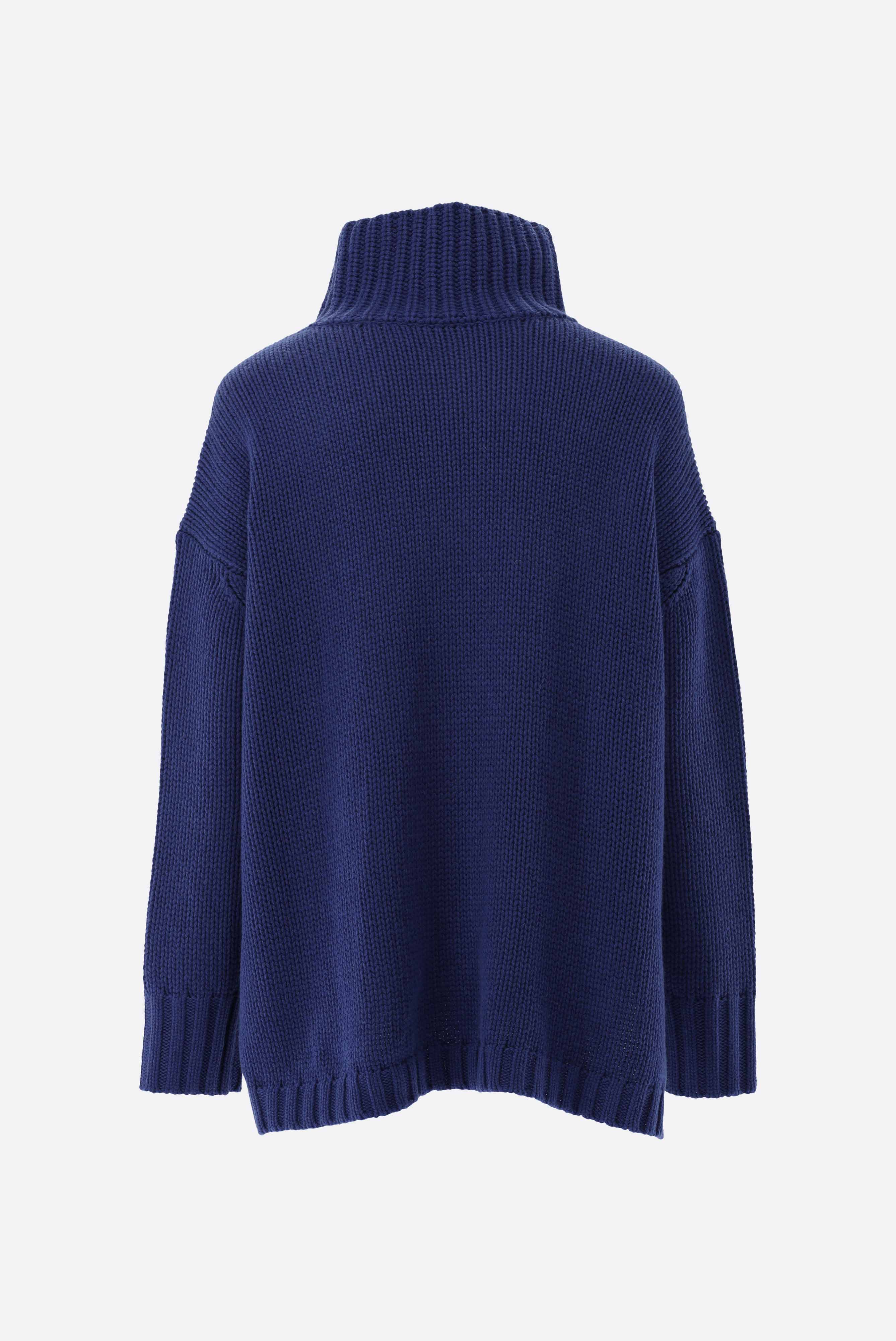 Rollkragenpullover oversized mit Kaschmir günstig online kaufen
