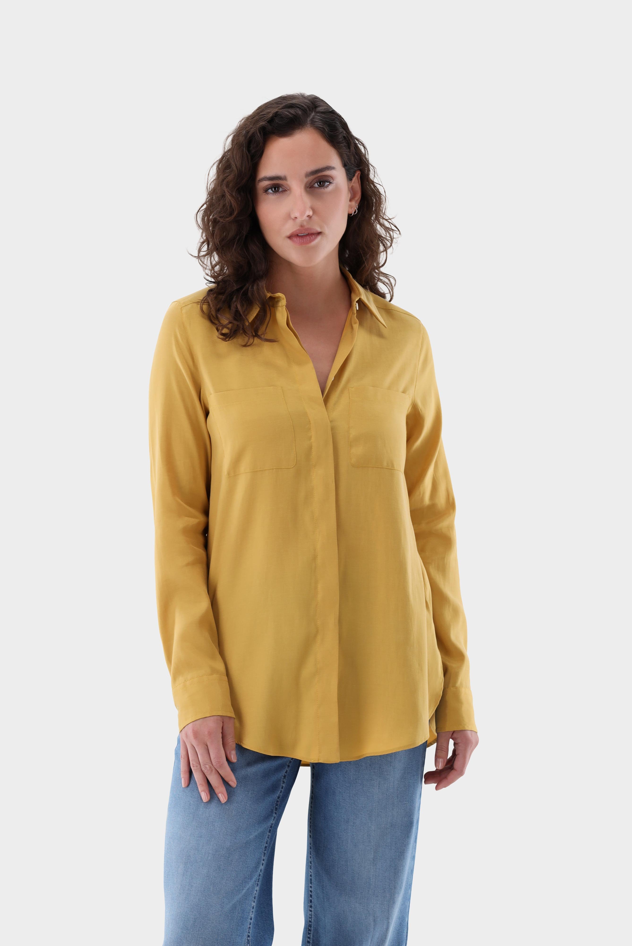 Casual Blouses+Shirt Blouse with Lyocell and Cotton+05.527O.49.150258.270.34