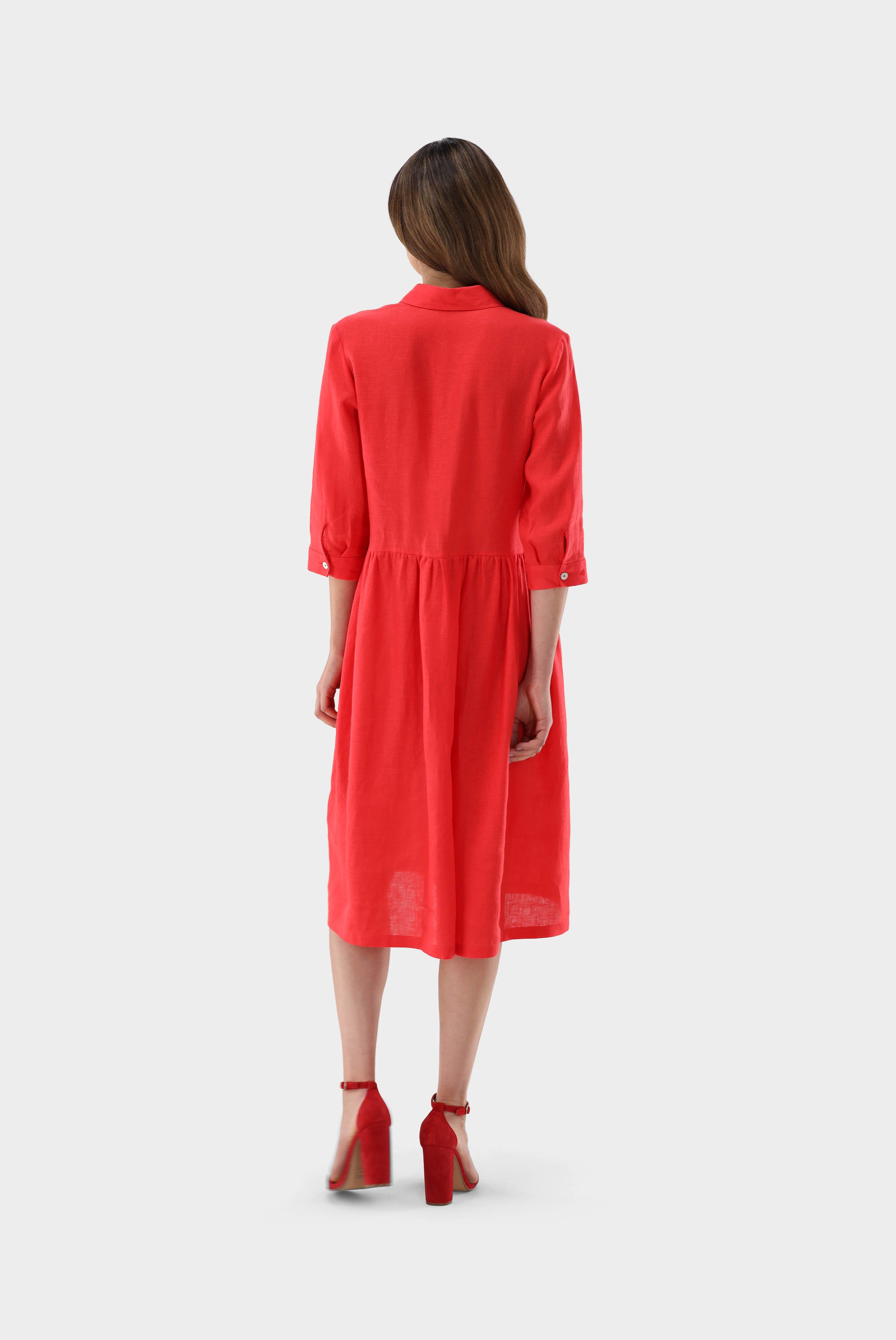 Dresses & Skirts+Linen Shirt Dress+05.658Y.07.150555.550.36