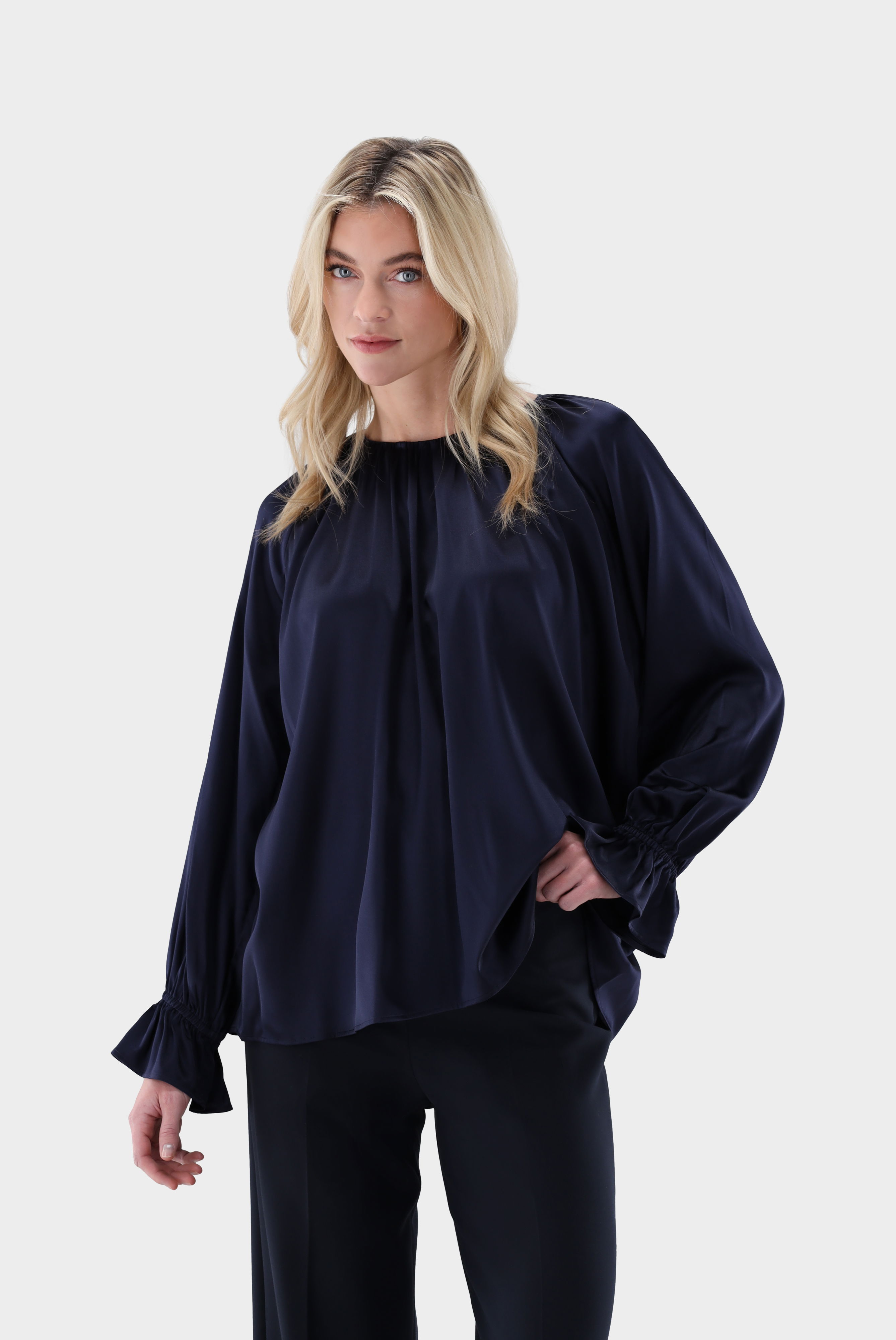 Schlupfbluse aus Seide