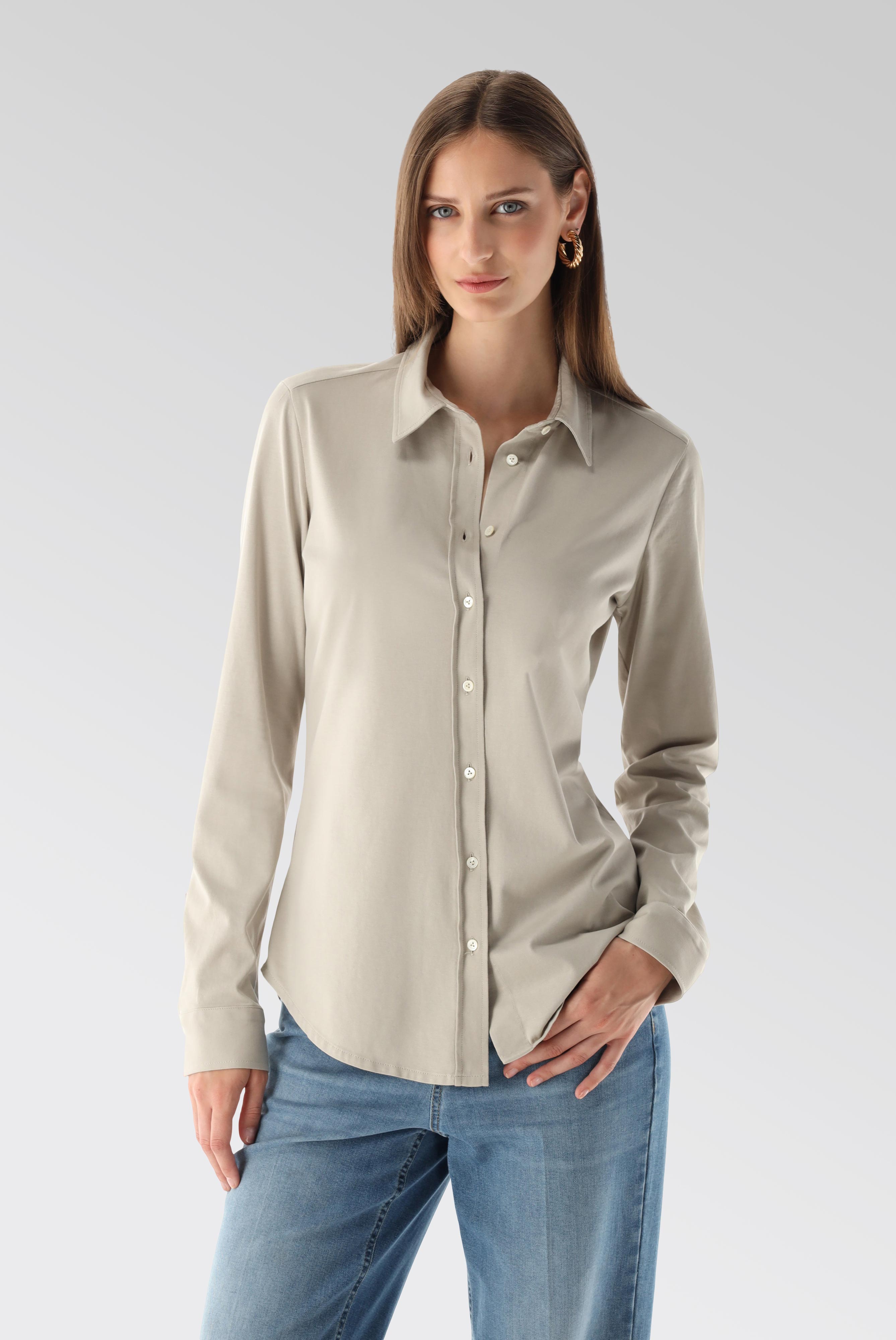 Hemdbluse aus Jersey