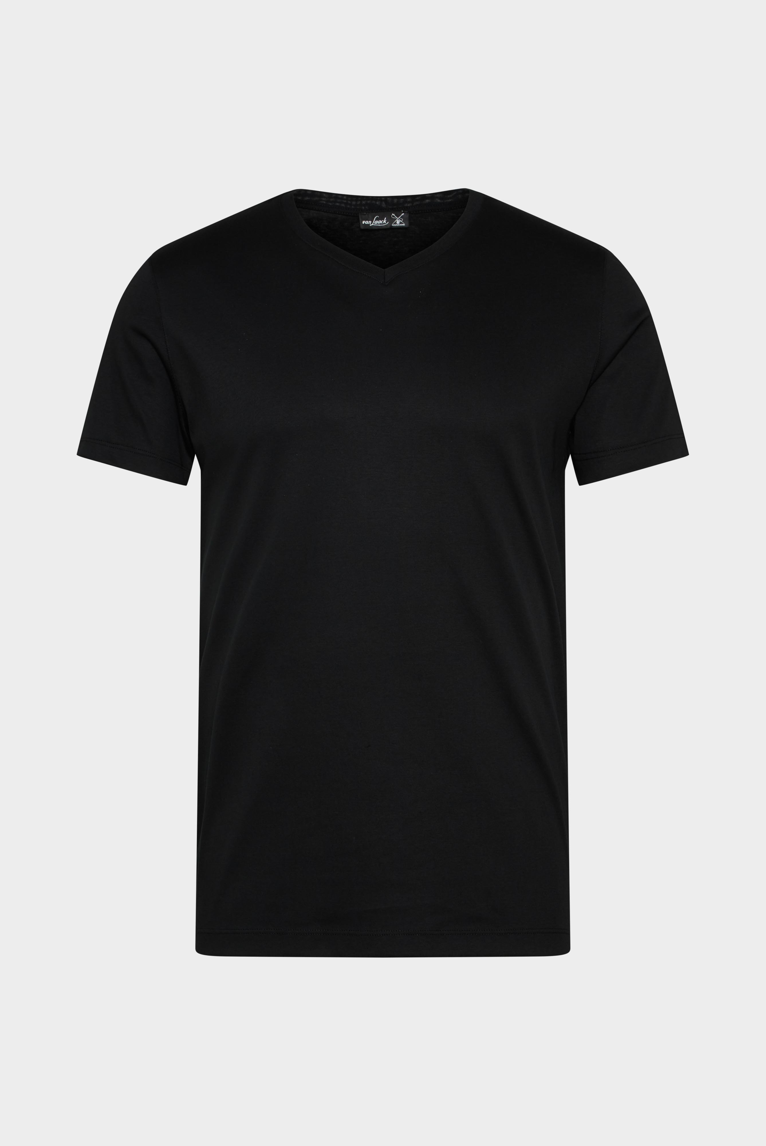 T-Shirts+V-Ausschnitt Jersey T-Shirt Slim Fit+20.1715.UX.180031.099.L
