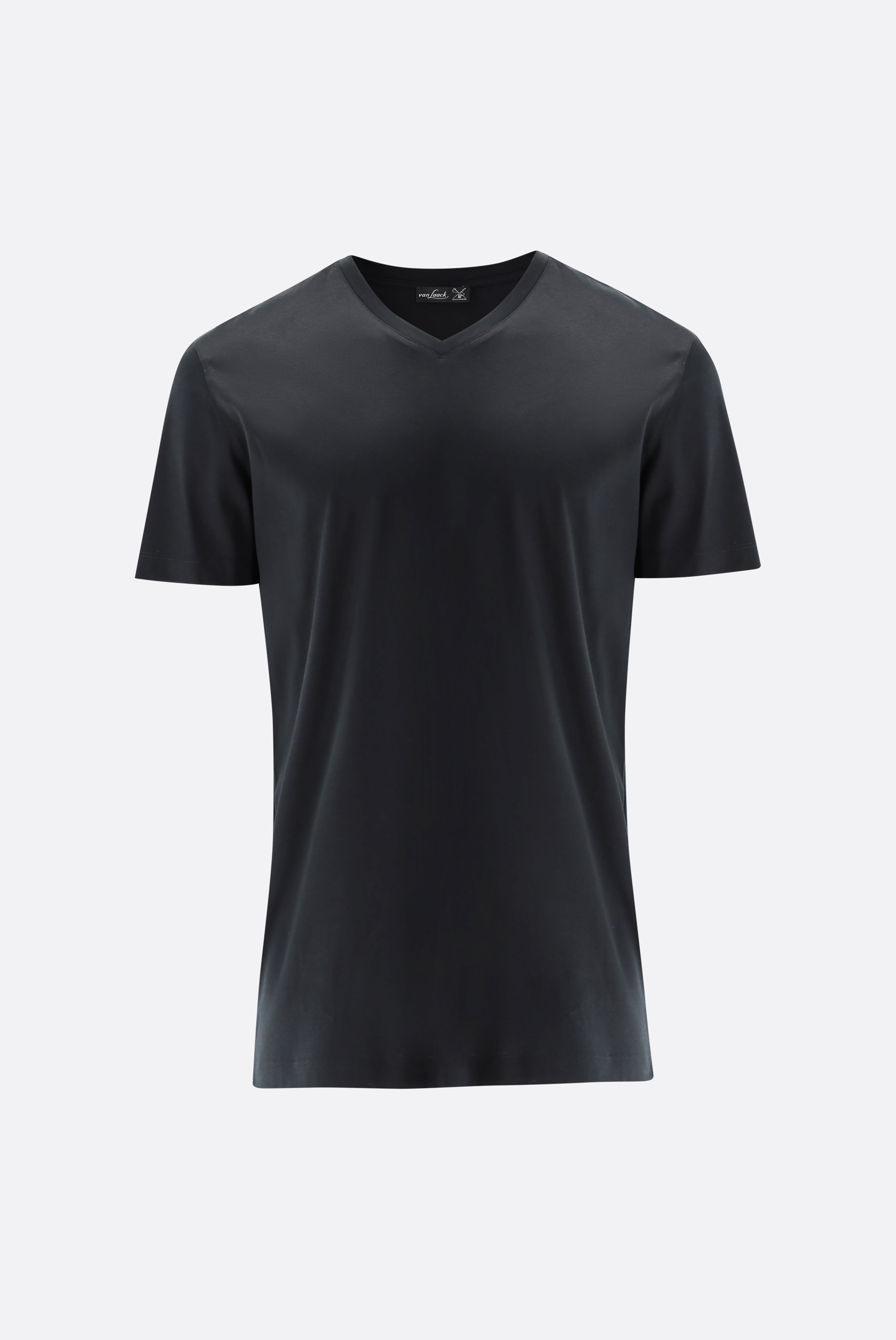 V-Ausschnitt Jersey T-Shirt Slim Fit günstig online kaufen
