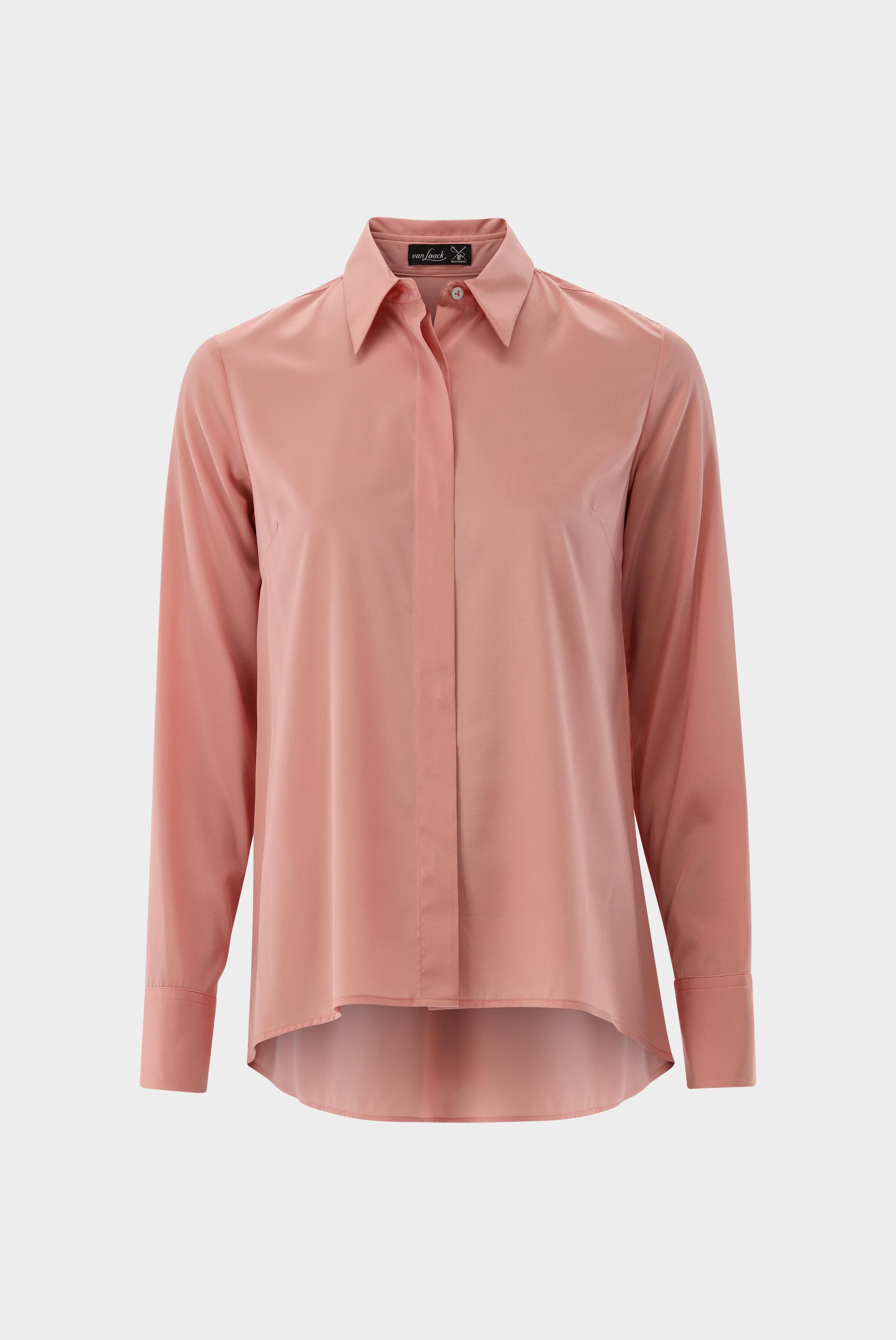 Casual Blouses+Fitted shirt with silk and stretch+05.527R.07.155553.420.34