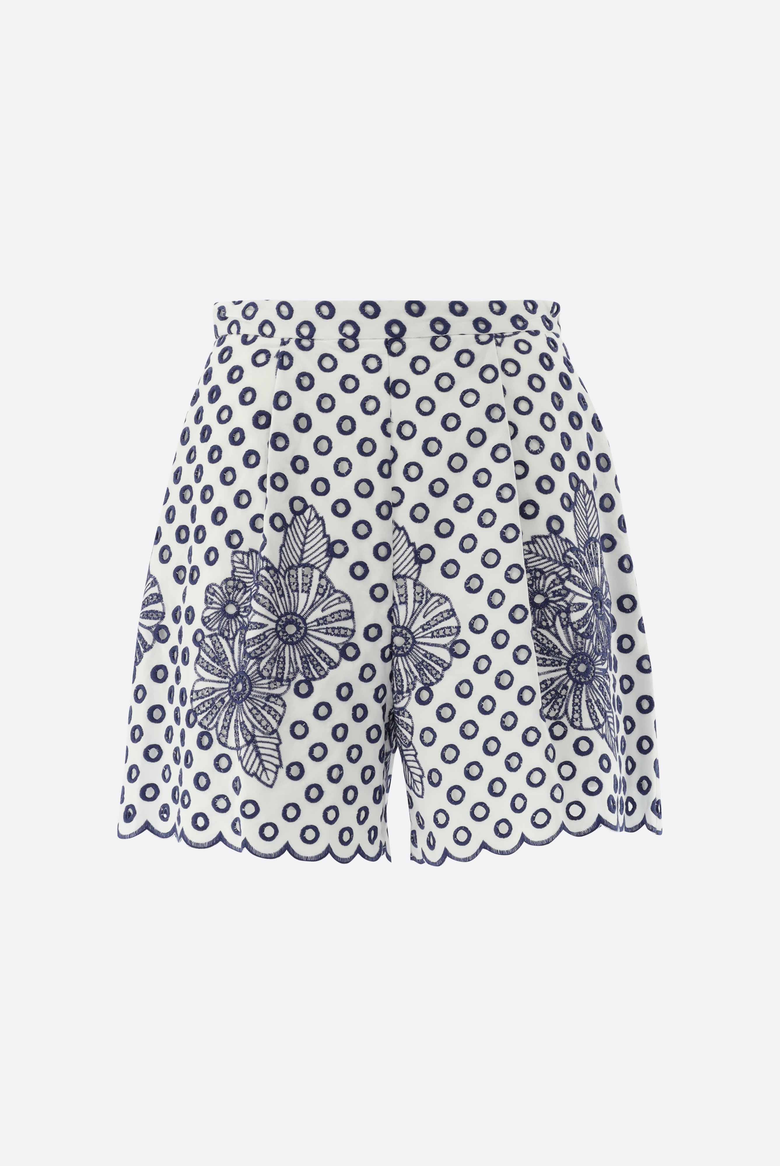 Shorts with embroidery