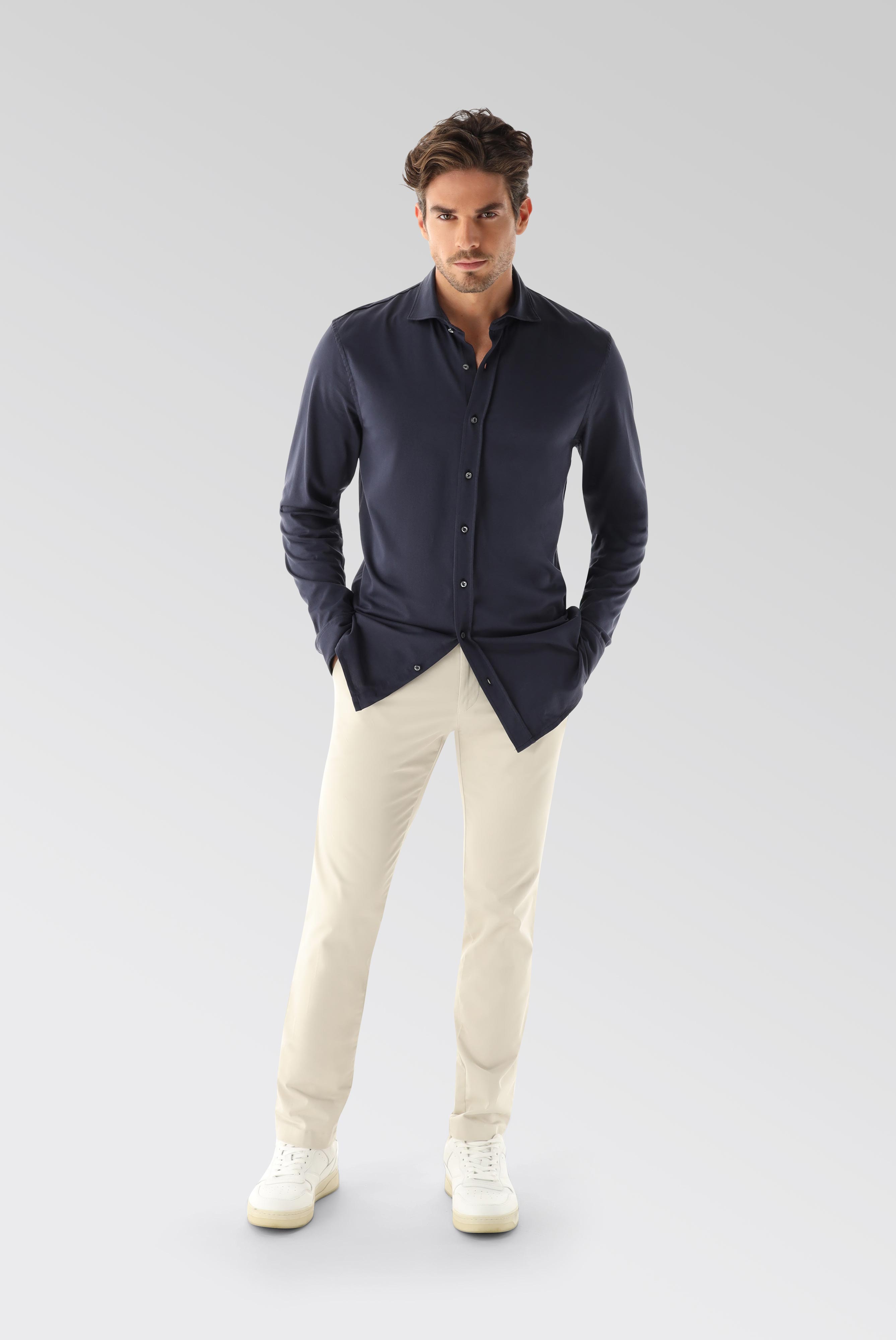 Jersey Shirt Urban Look Slim Fit günstig online kaufen