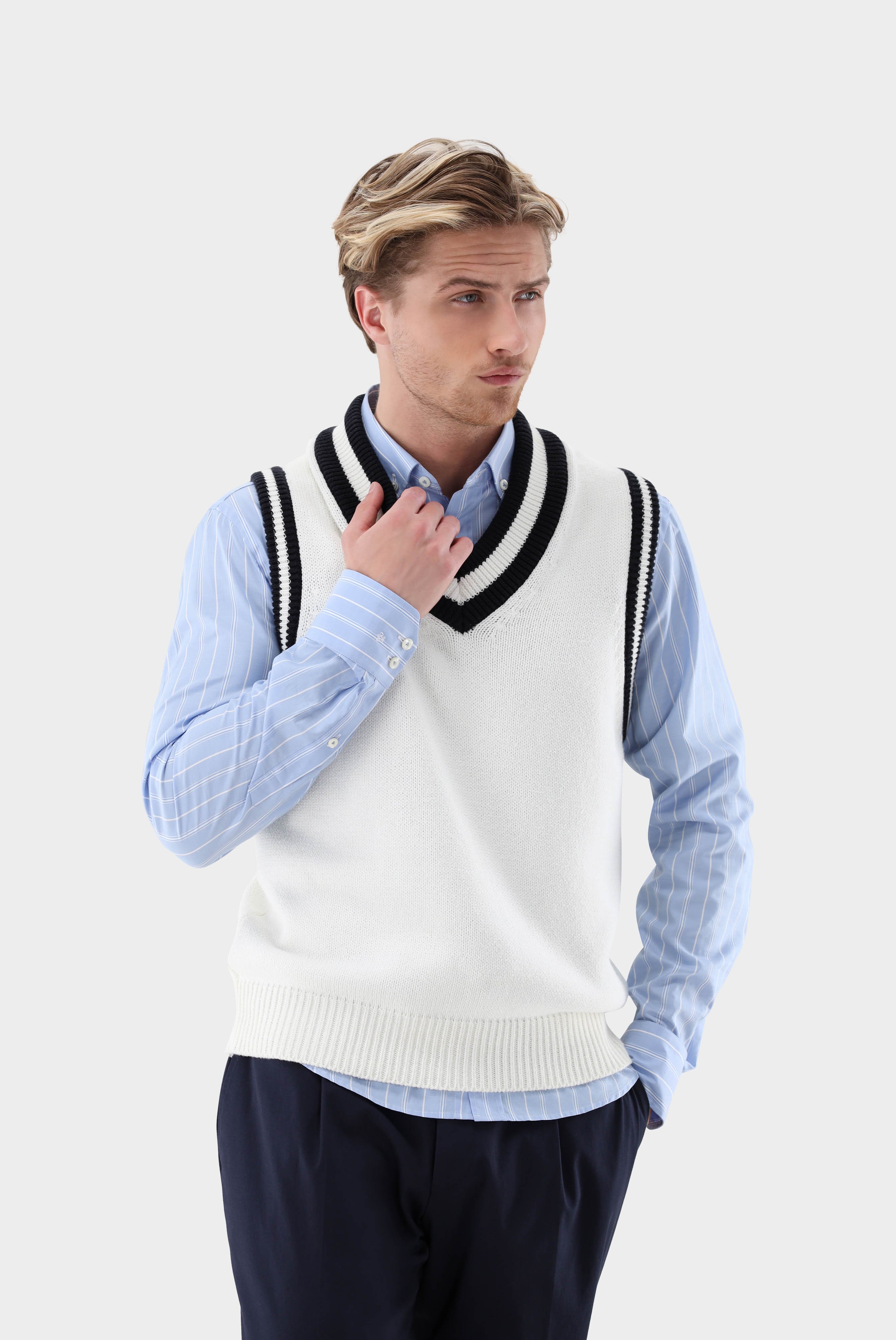 Retro Tennis Sweater Vest Made of Cotton