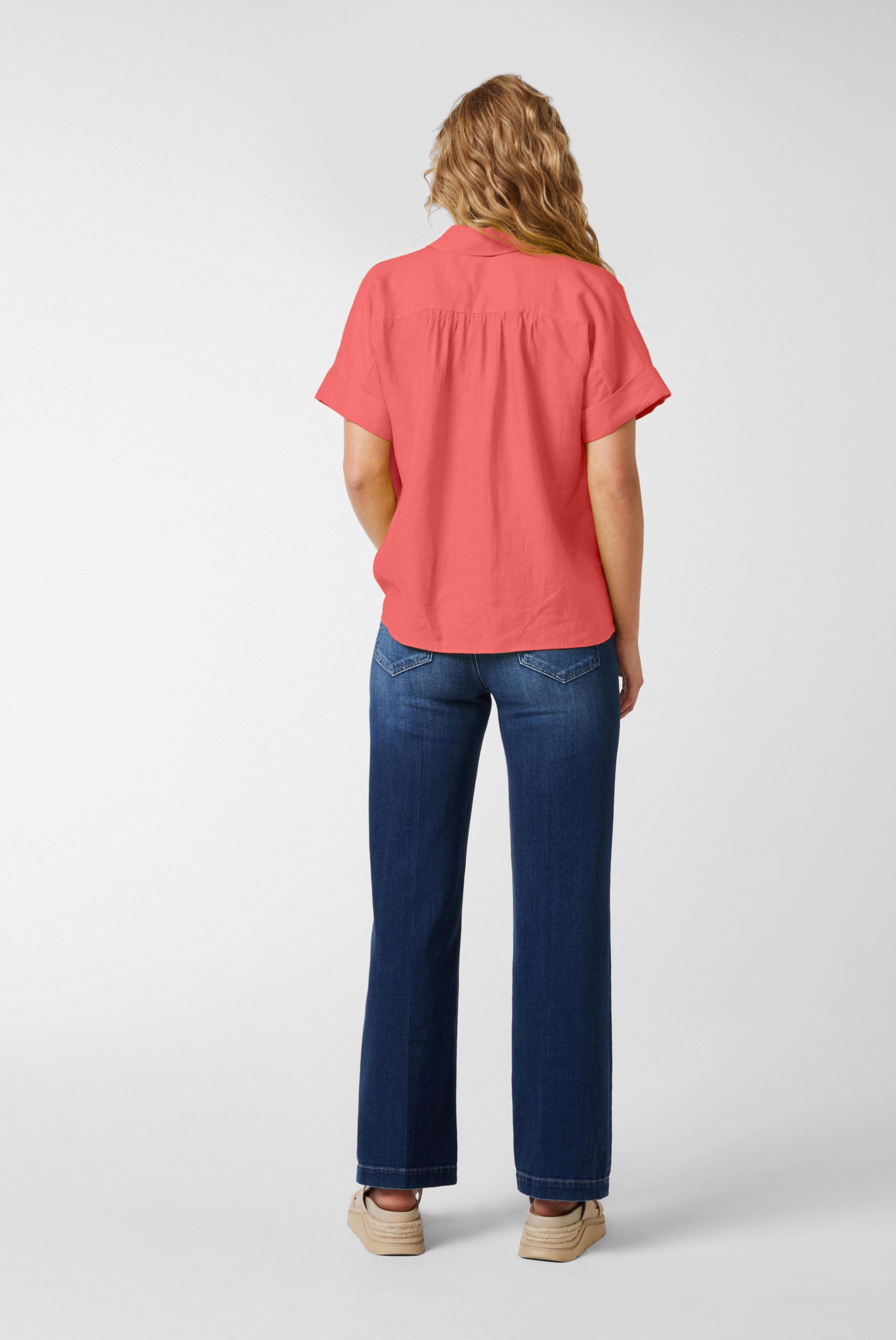 Casual Blouses+Short-Sleeved Blouse made of Upper Linen+05.525R.P8.150555.440.34