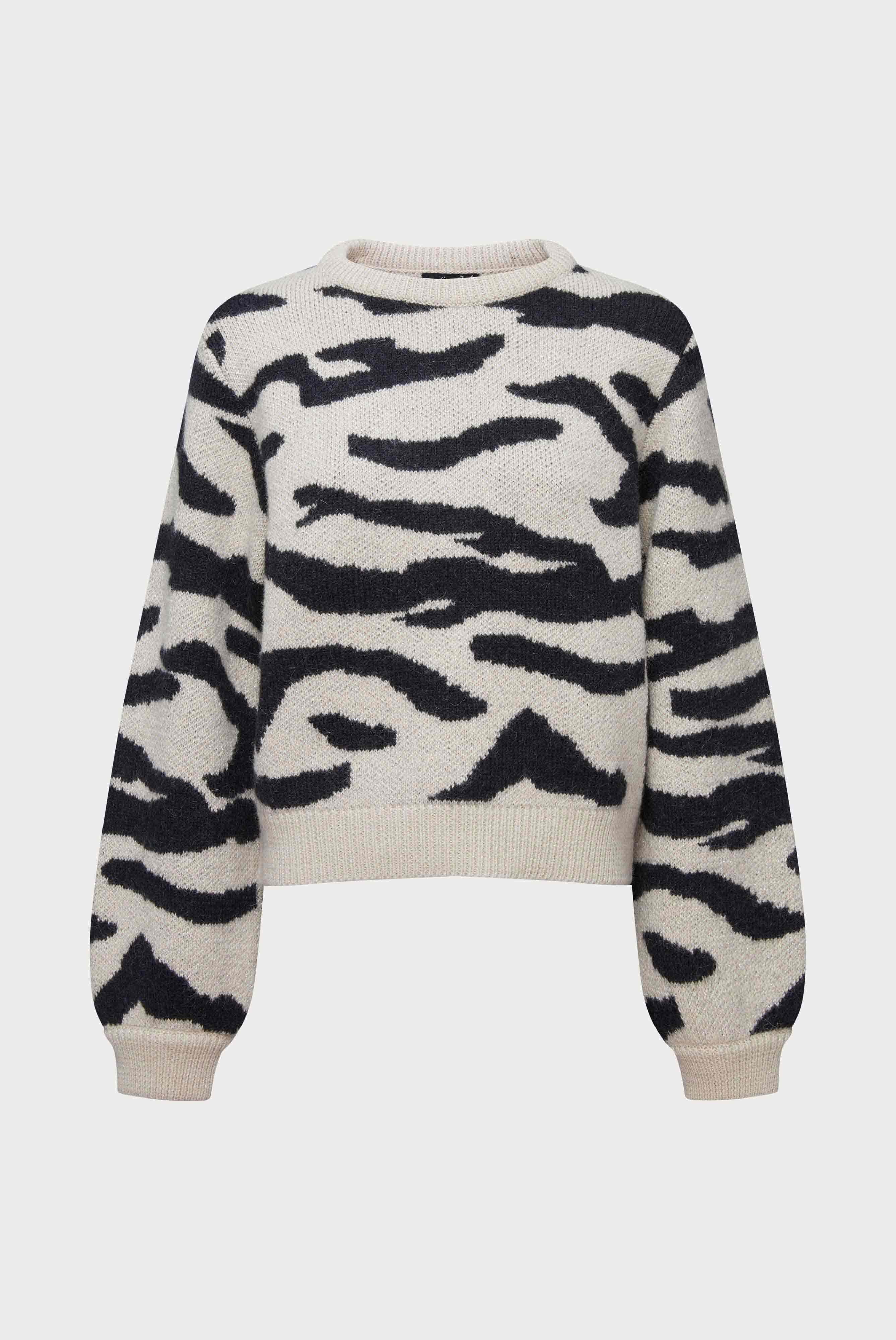 Sweaters & Cardigans+Cropped Alpaca Sweater with Animal Print+09.9948..S00215.110.XS